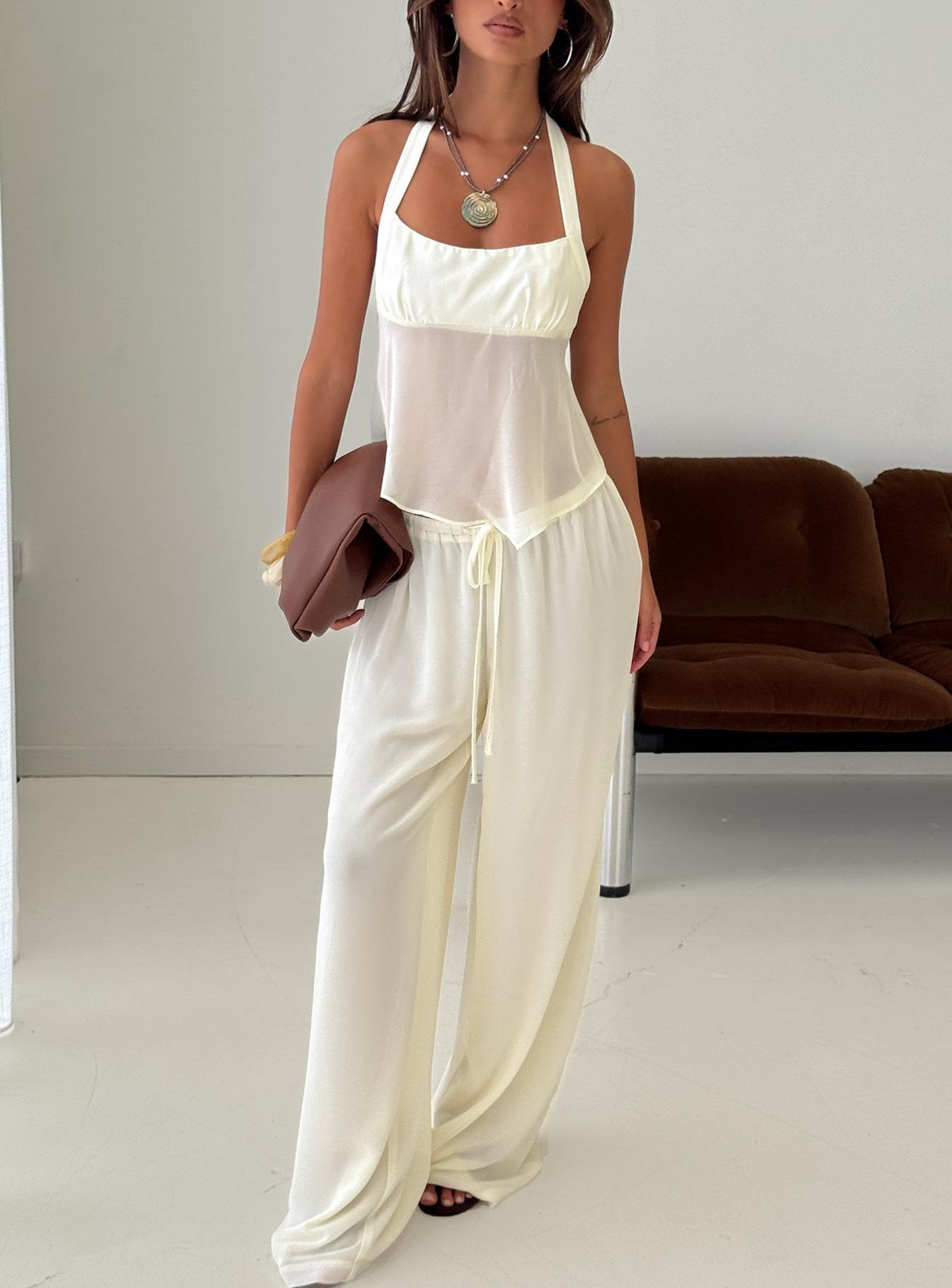 Finesse Halter Top Yellow - Image 8