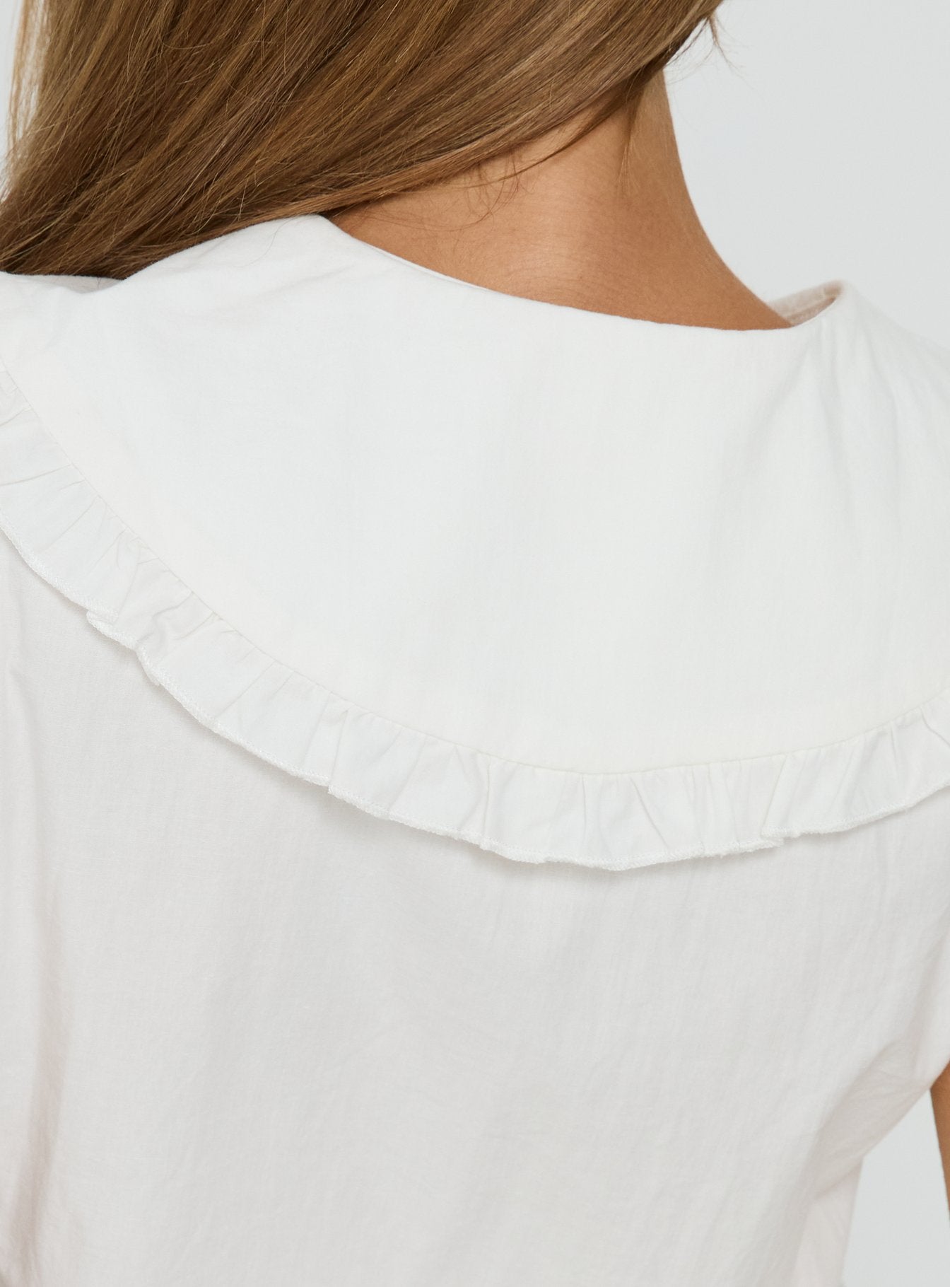 Nilufer Collared Playsuit White - Image 8