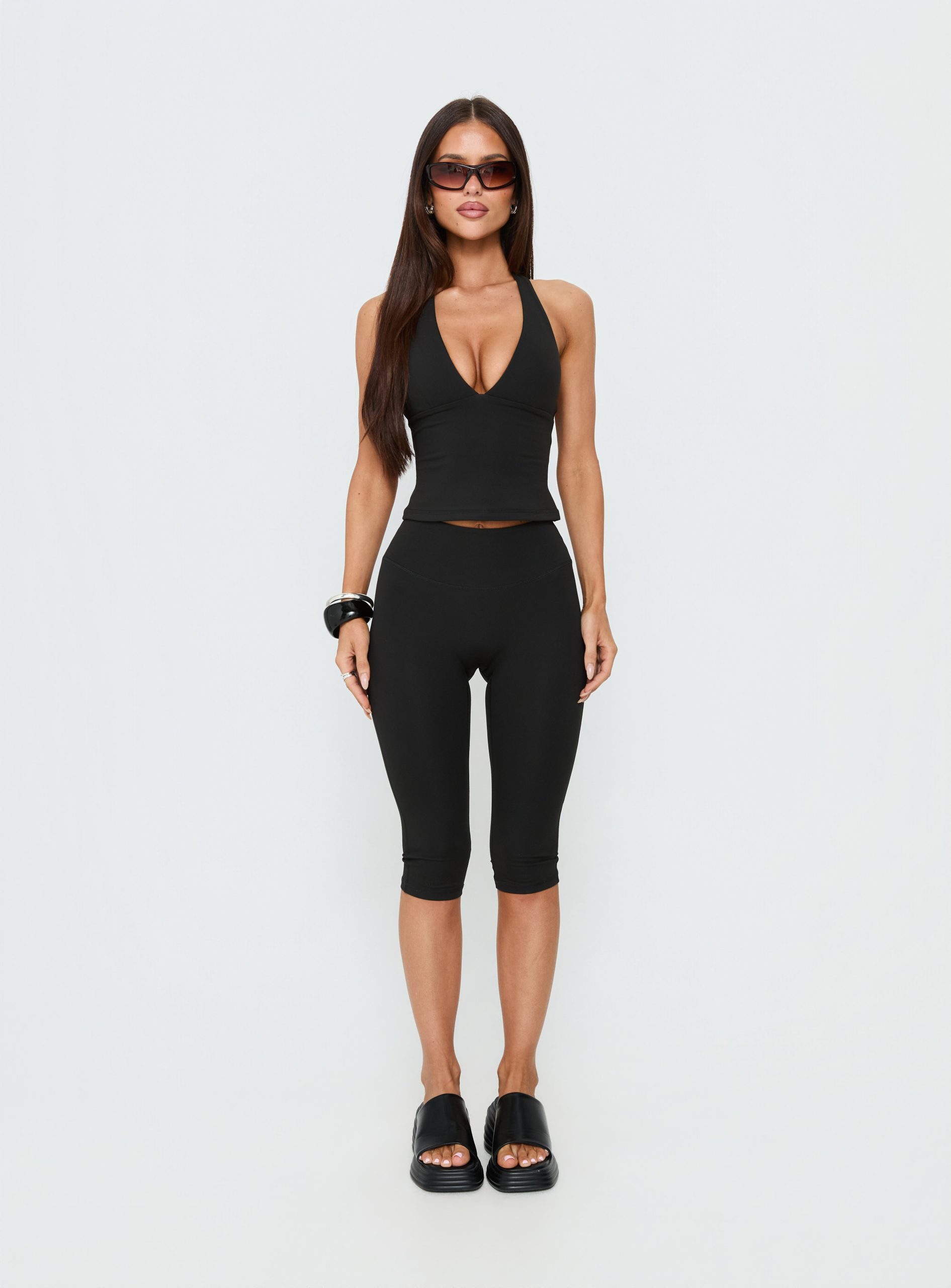 Power Hour Active Capri Leggings Black - Image 8