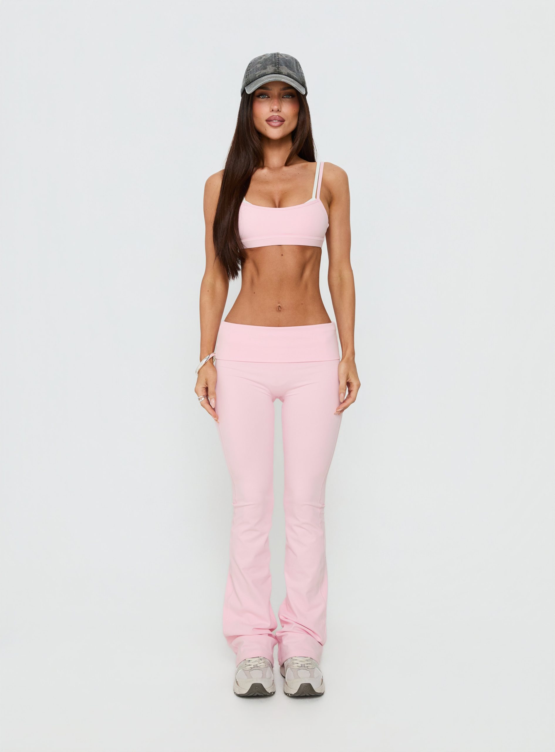 Exhilarate Layered Crop Top Pink / White - Image 8