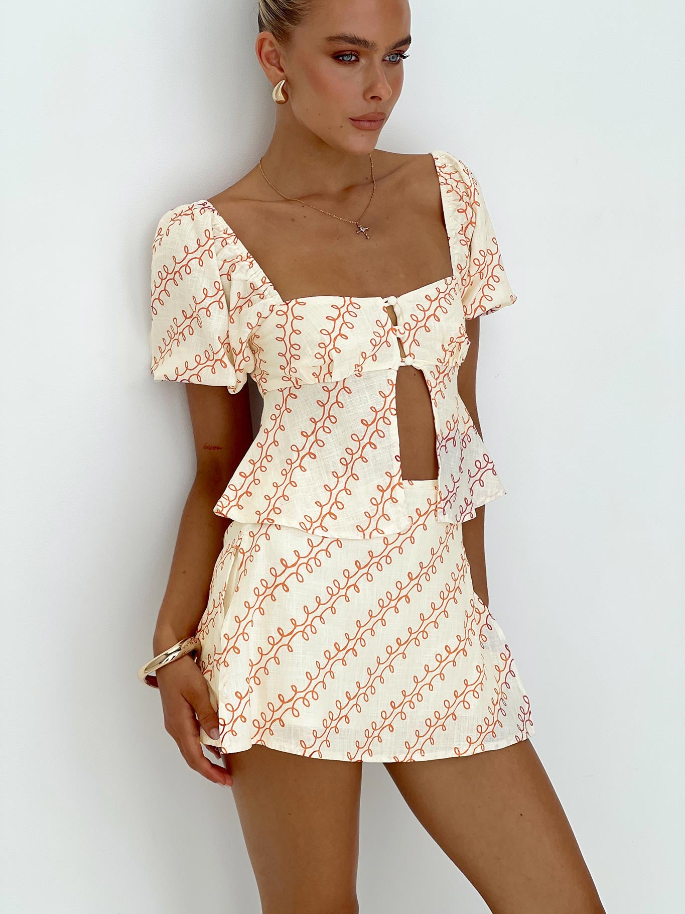 Passionfruit Linen Blend Top Multi - Image 9