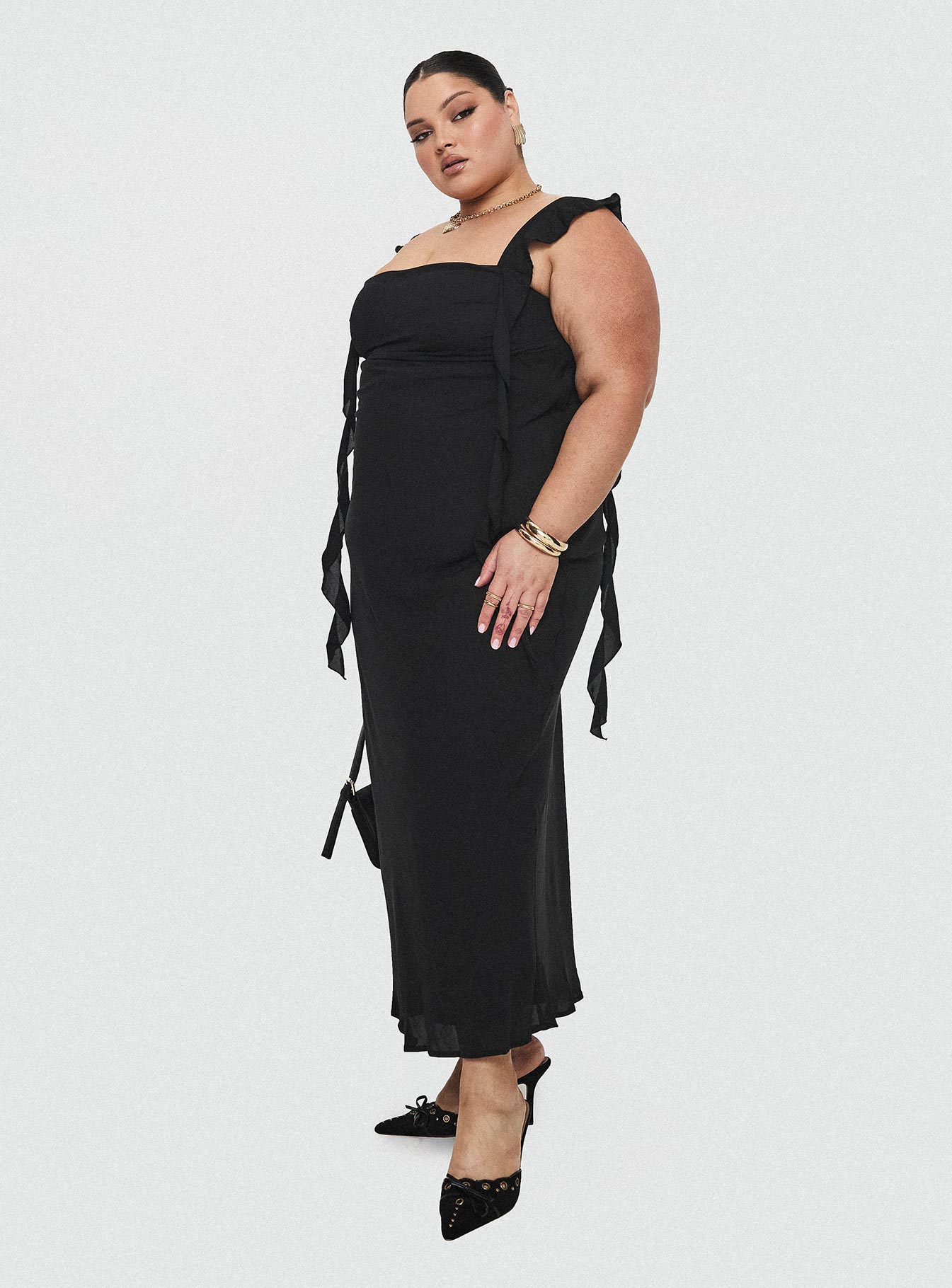 Lanai Maxi Dress Black Curve - Image 9
