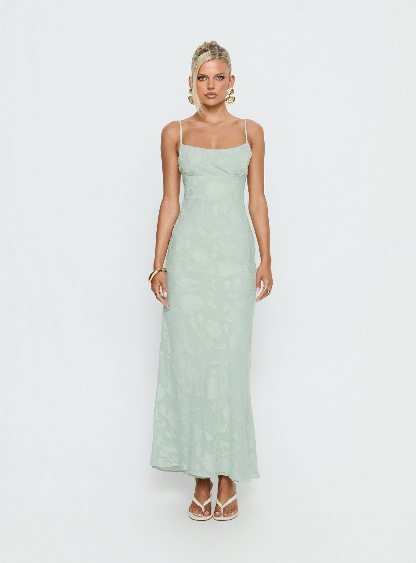 Avienna Maxi Dress Sage Burnout - Image 9