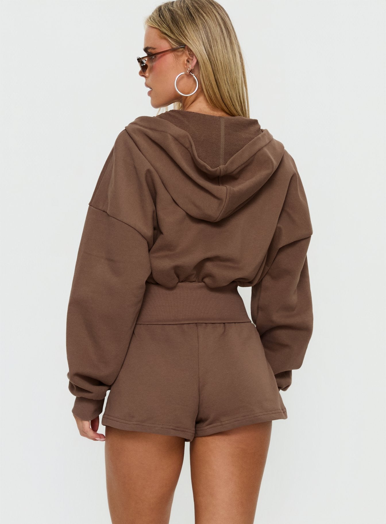Daybreak Rib Waist Shorts Cocoa - Image 5