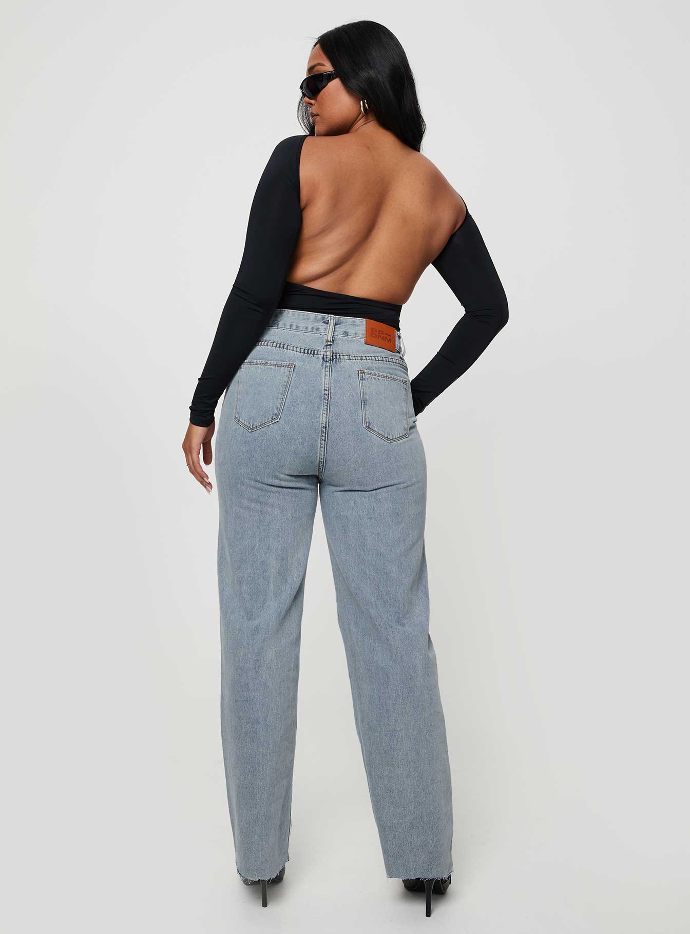 Kalinda High Rise Straight Leg Jeans Blue - Image 11