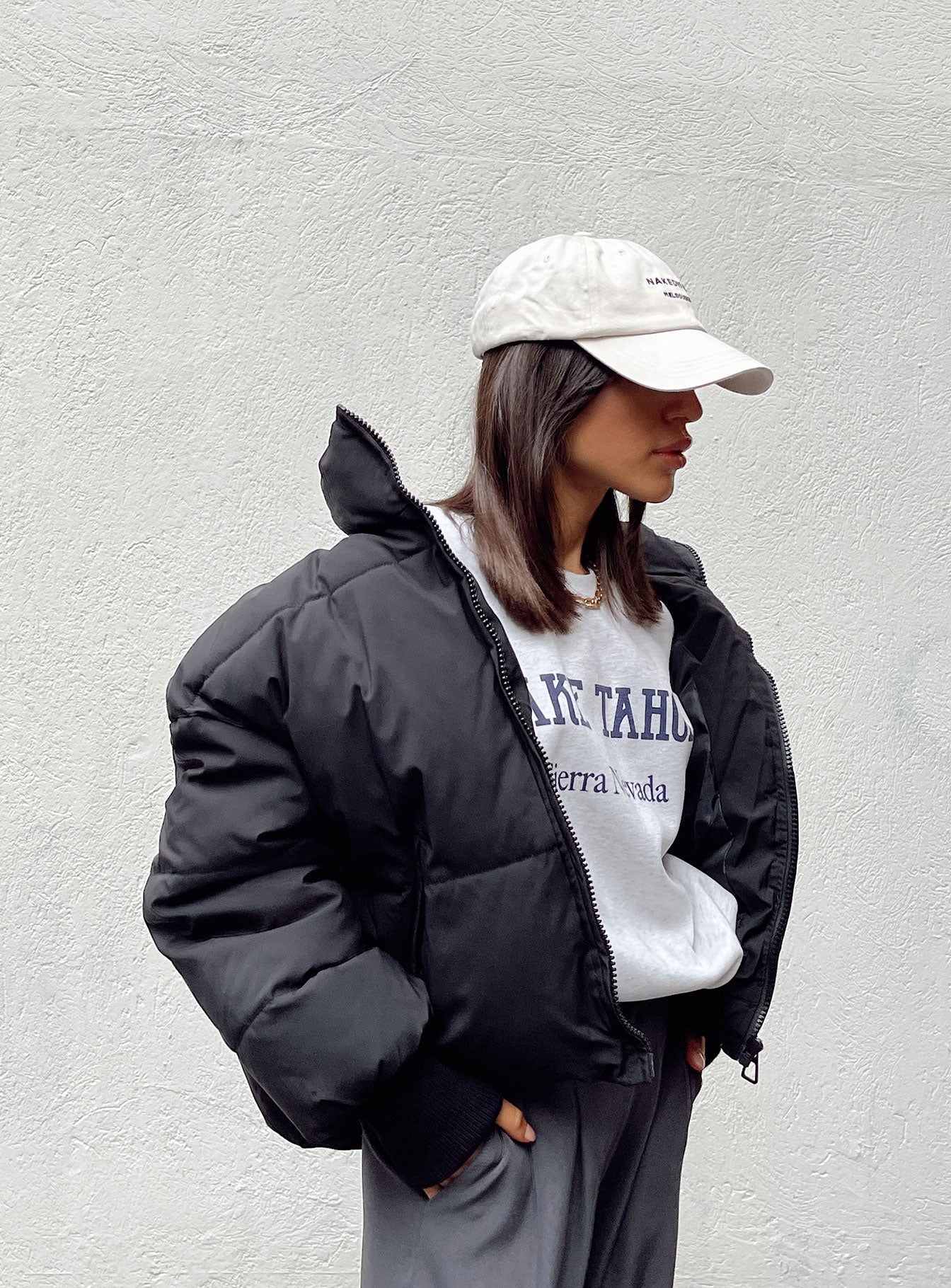 Abe Puffer Jacket Black - Image 6