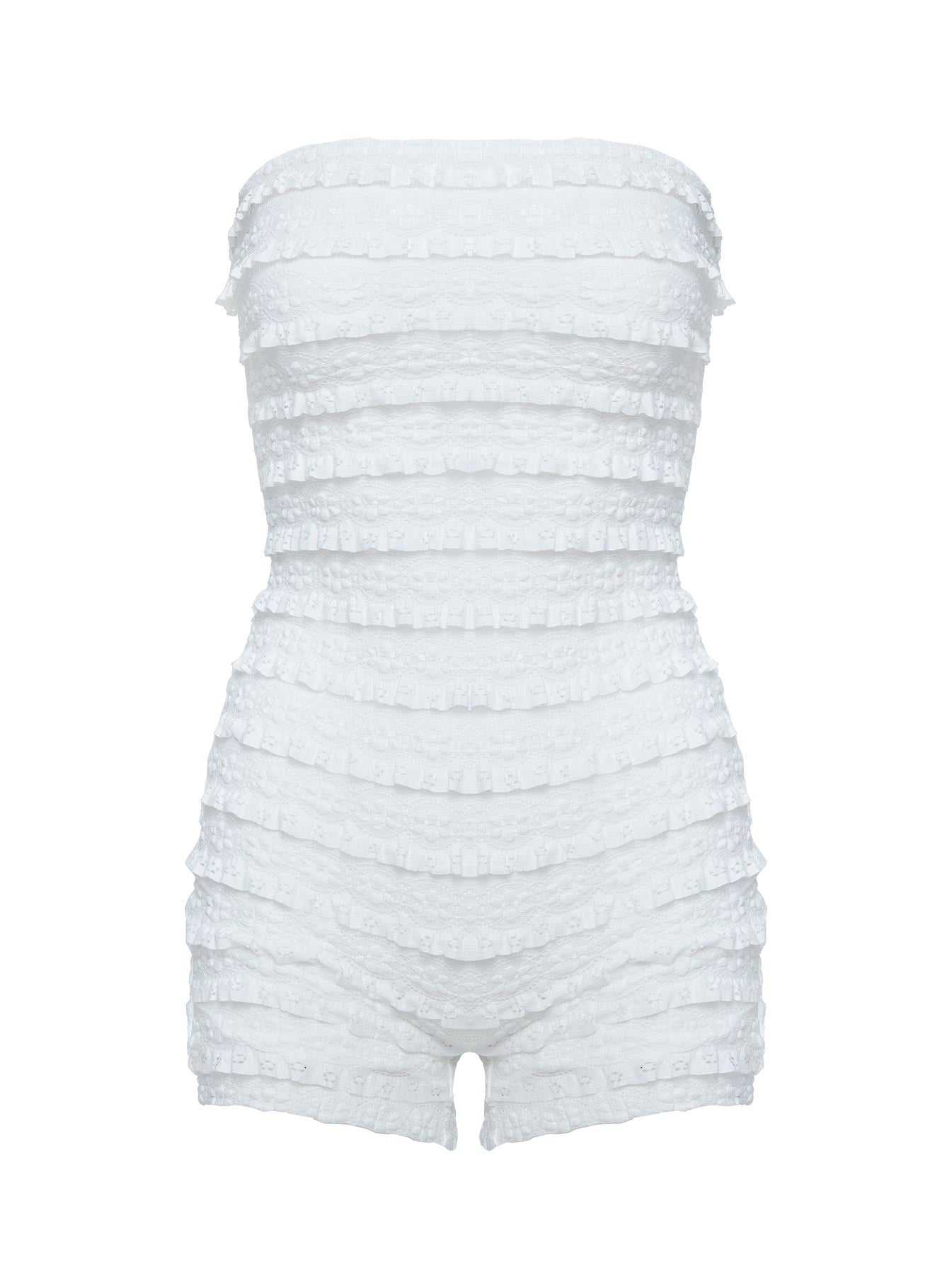 Ayver Strapless Playsuit White - Image 12