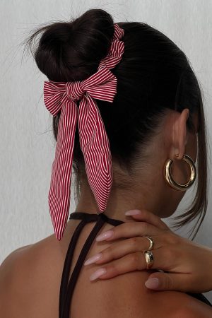 Adalynne Srunchie Pink Stripe