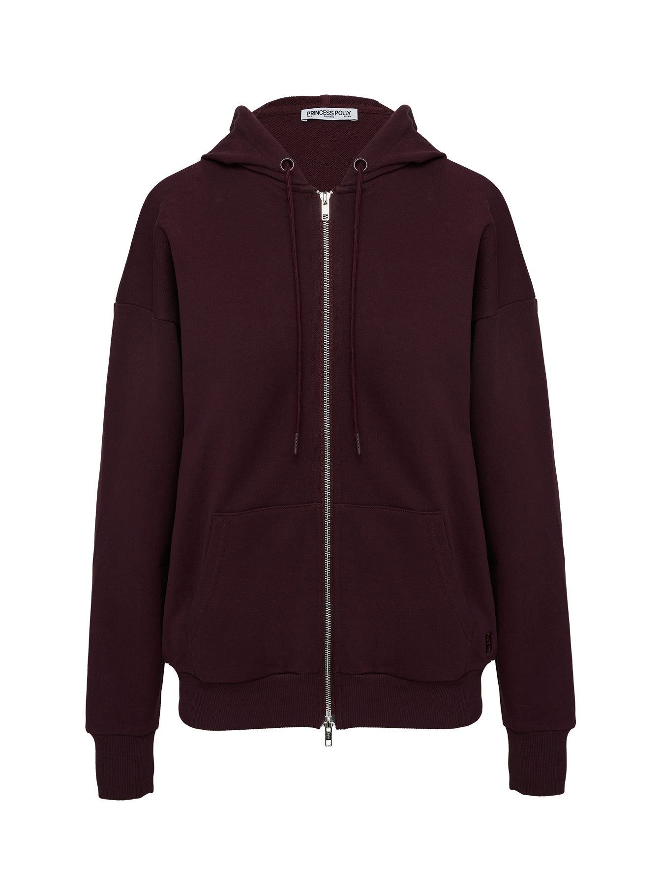 All Day Oversized Hoodie Wine - Image 3