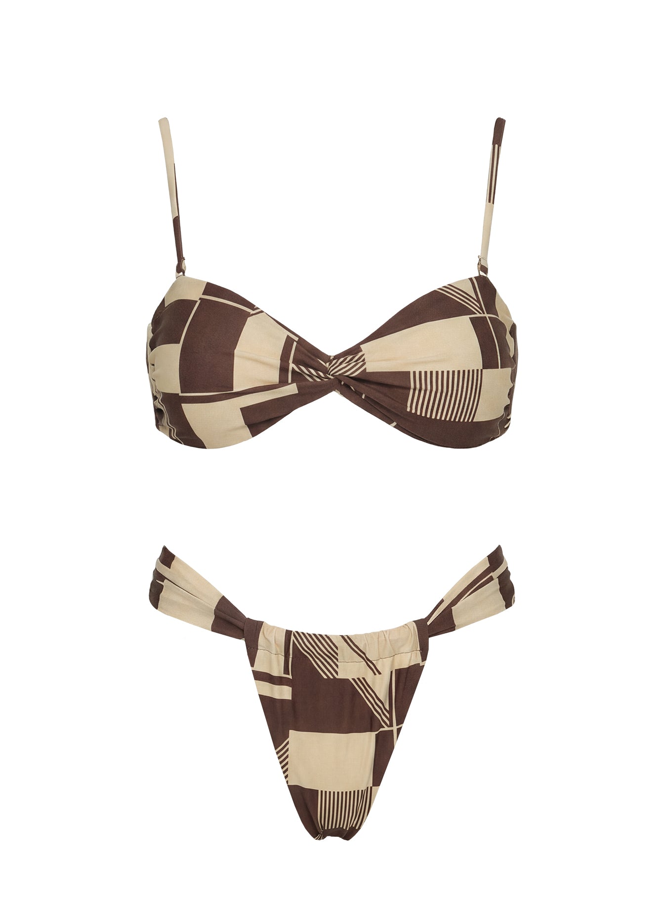 Amplitude Bikini Top Yellow Geo - Image 4