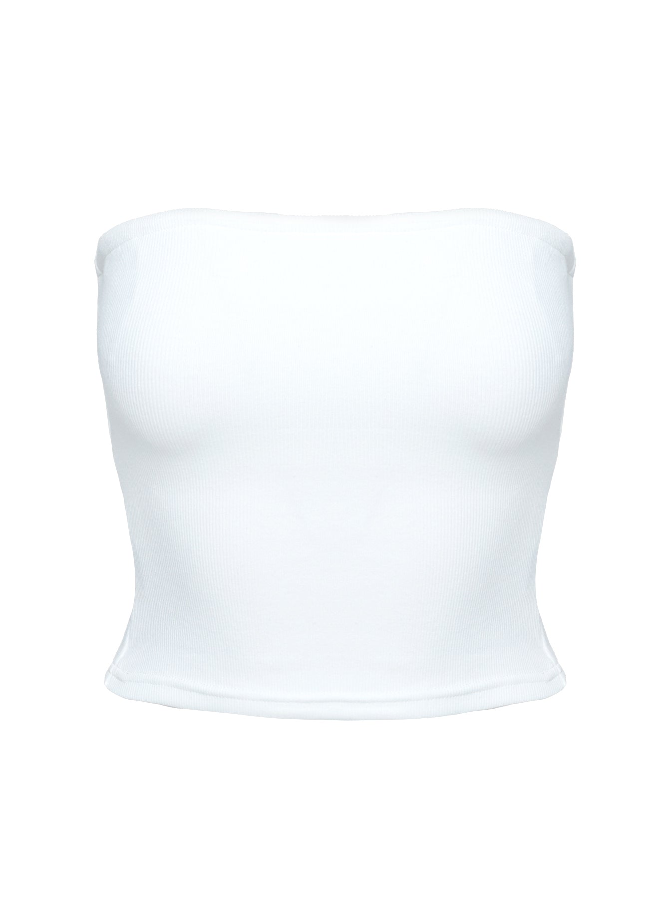 Baseline Strapless Rib Top White - Image 12