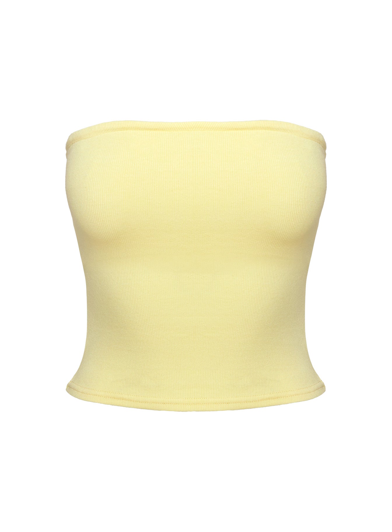 Baseline Strapless Rib Top Yellow - Image 9
