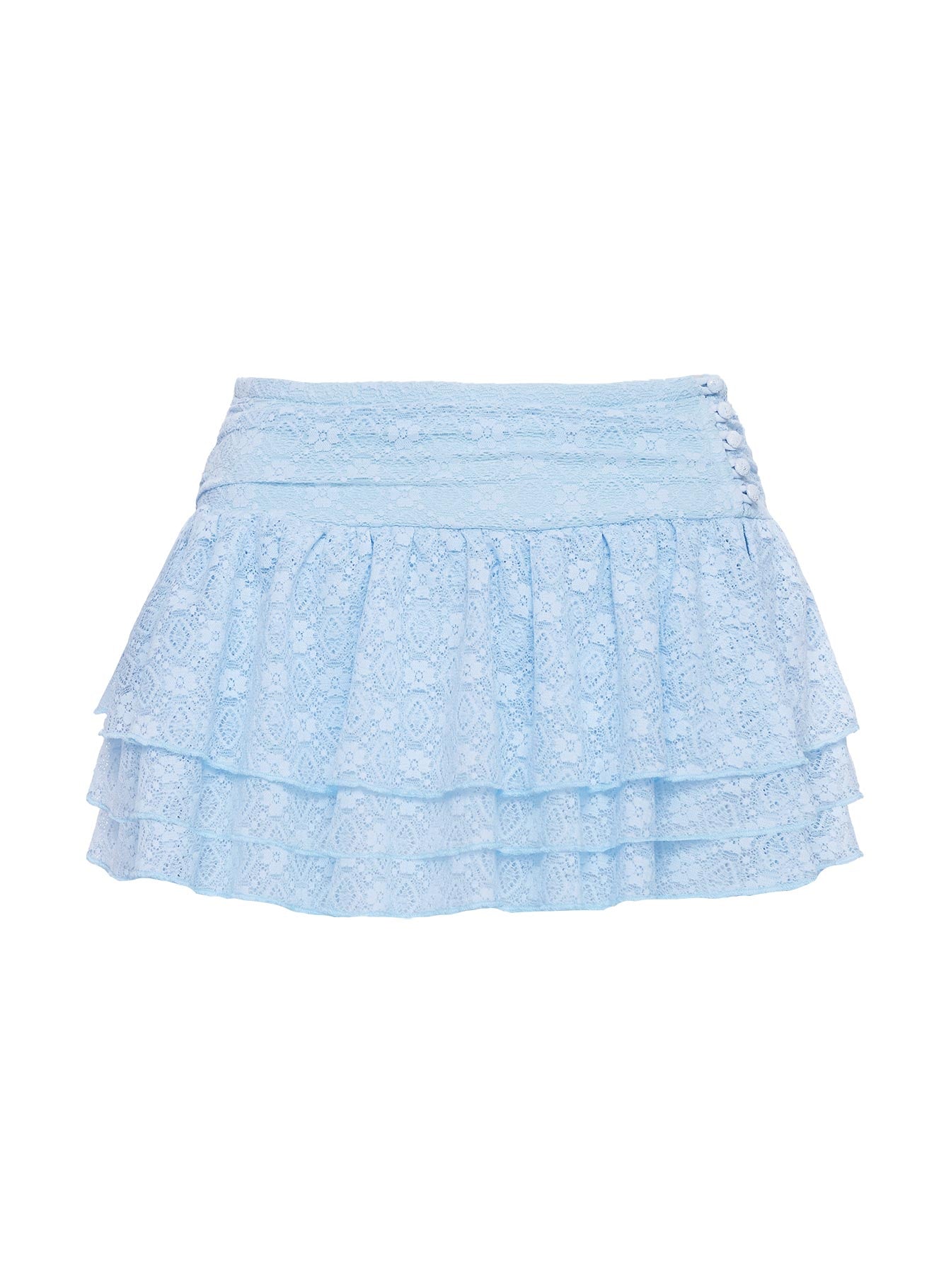 Believe In Paradise Mesh Mini Skort Blue - Image 7