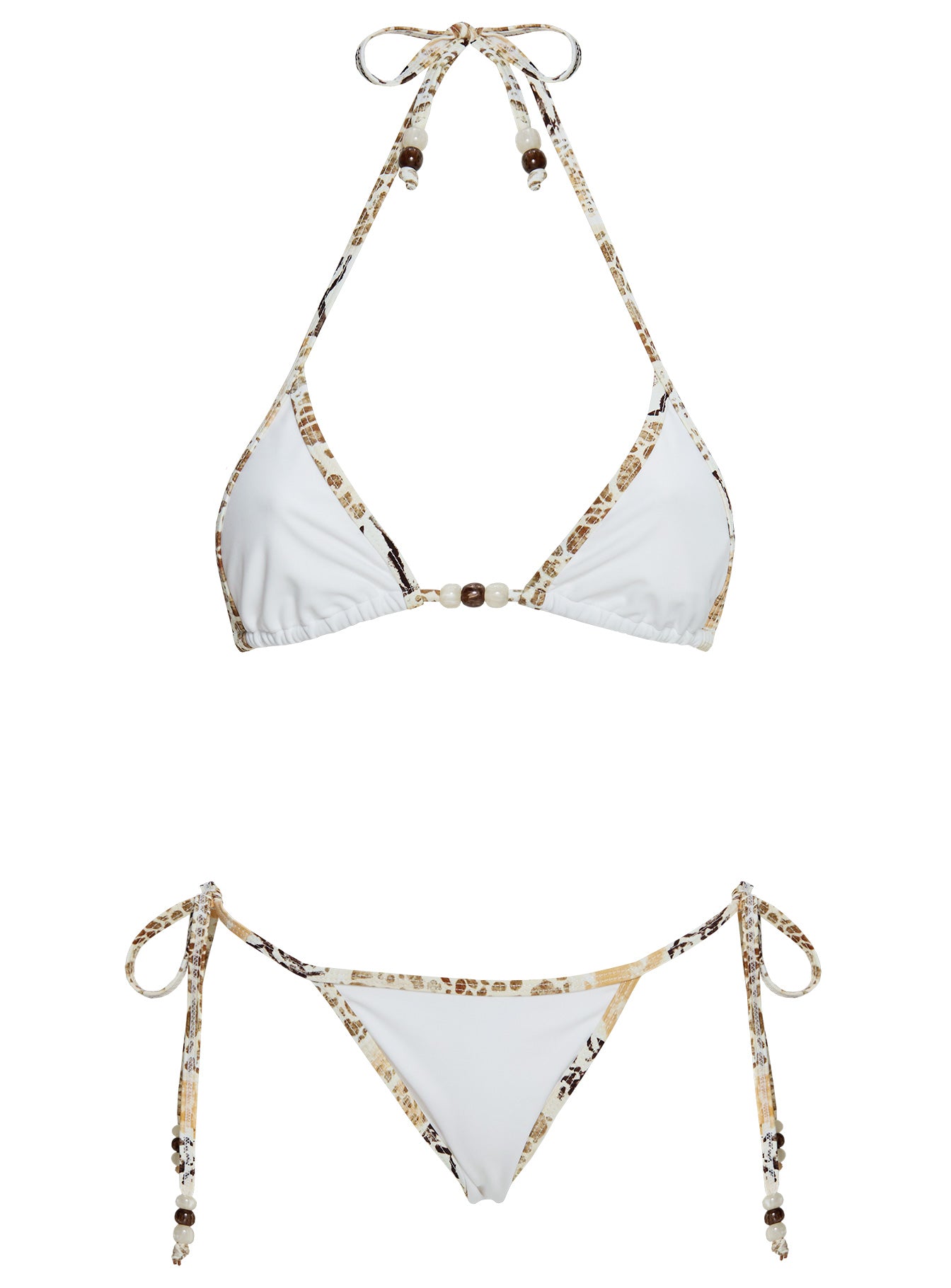 Beasley Tie Side Bikini Bottoms White / Animal Multi - Image 5