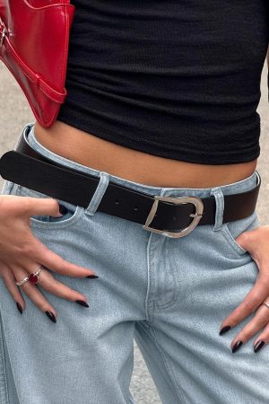 Breslin Belt Black / Silver