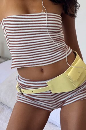 Burbank Woven Pocket Belt Yellow