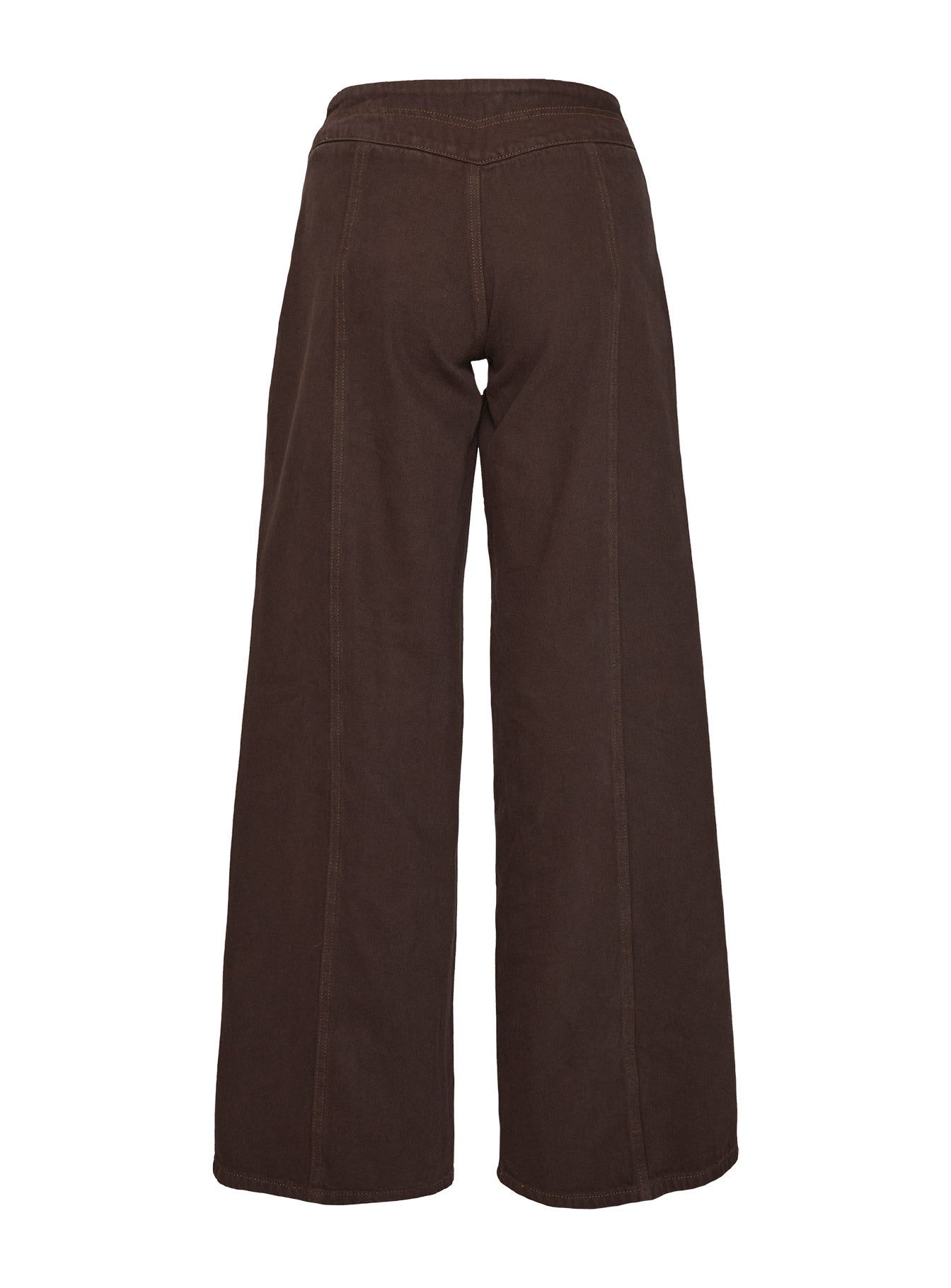 Bystander Lace Up Pants Brown - Image 4
