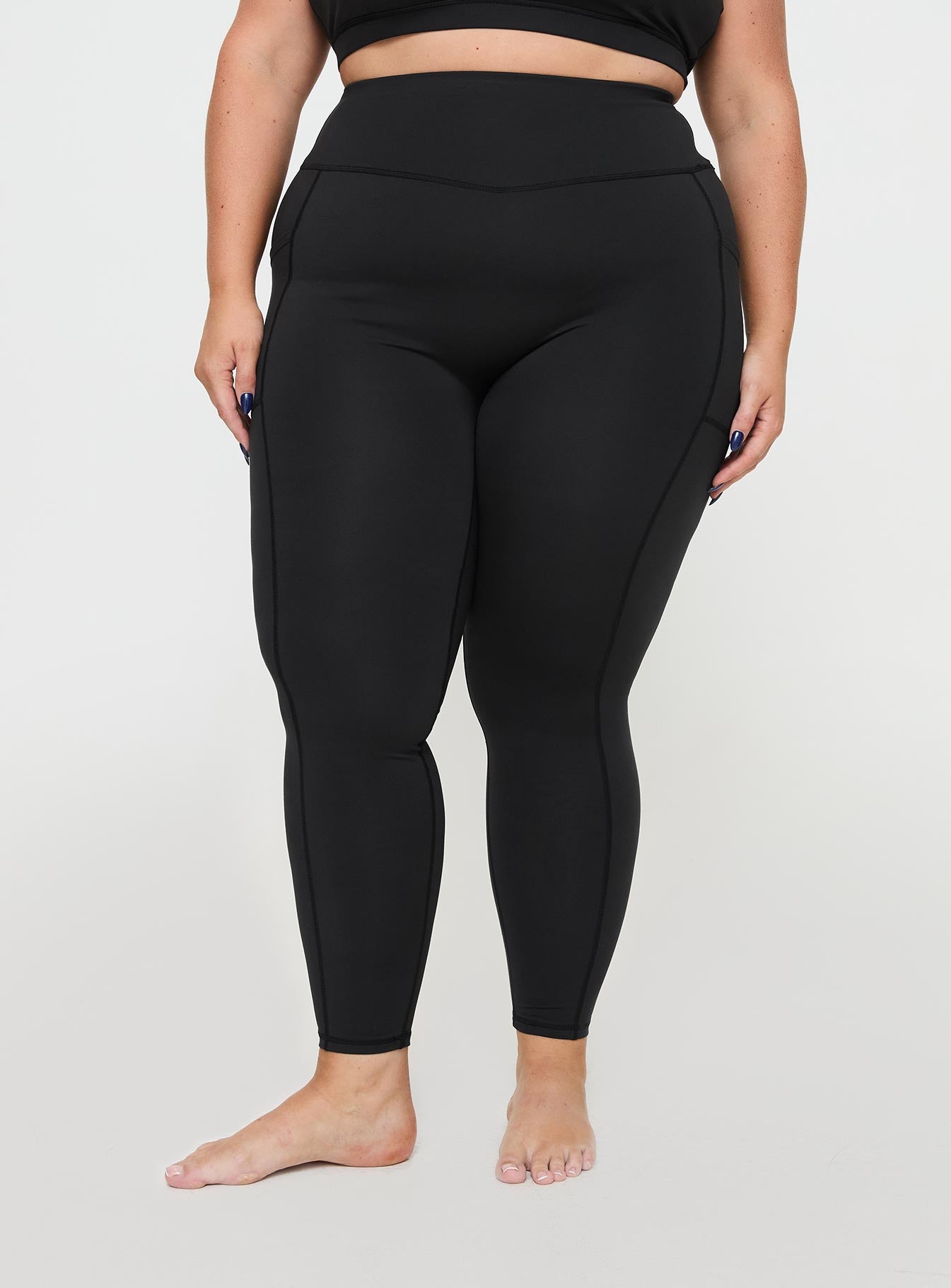 Unstoppable Activewear 7/8 Leggings Black Curve - Image 5
