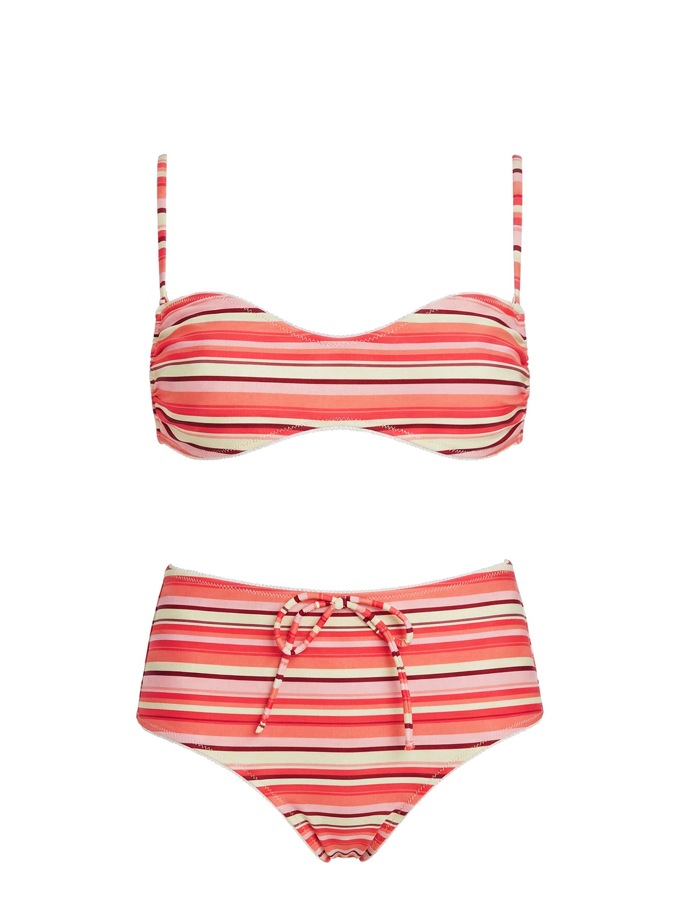 Tan Lines Micro Swim Shorts Orange Stripe - Image 5