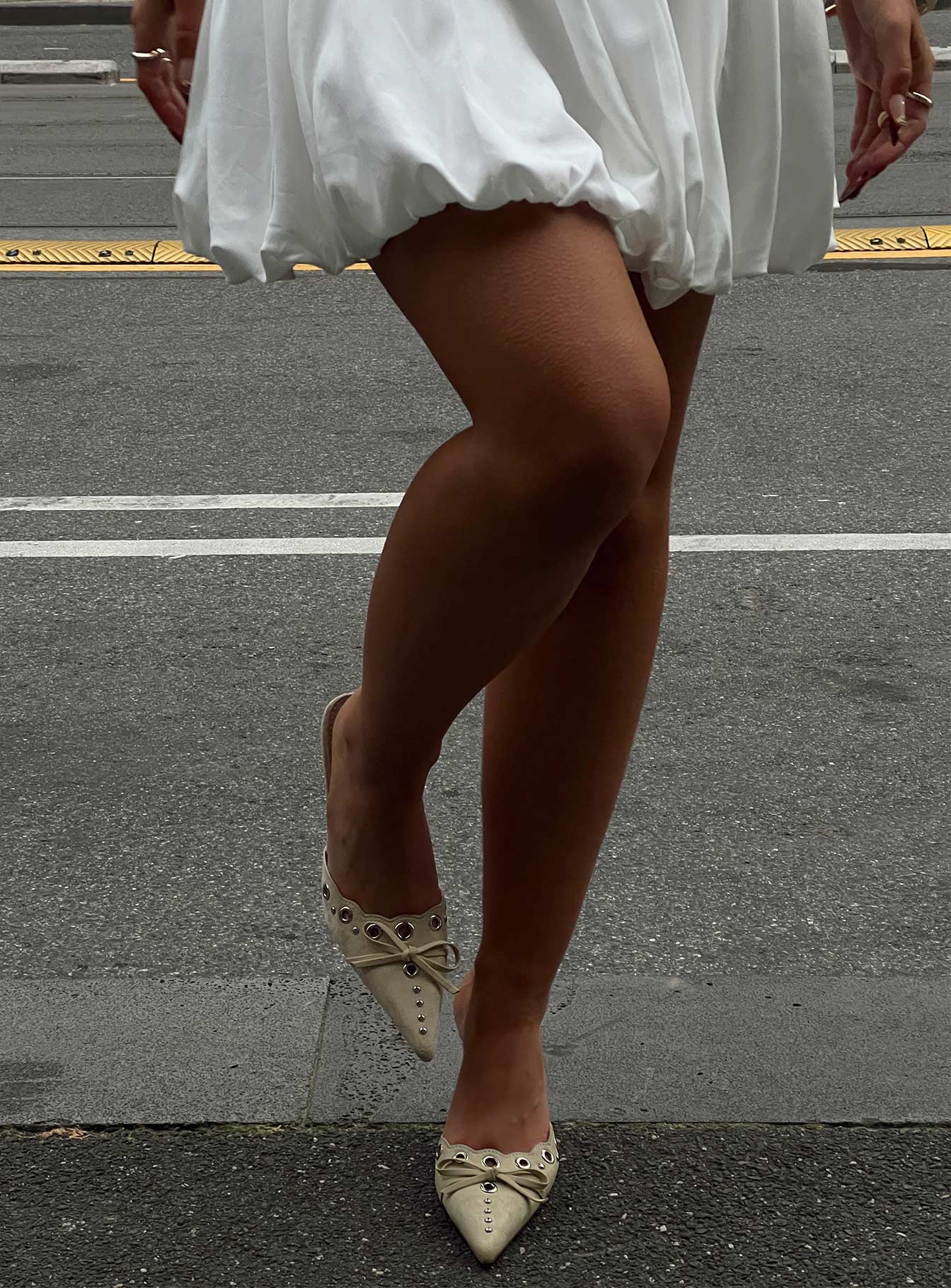 Charisma Pointed Toe Heels Taupe - Image 9