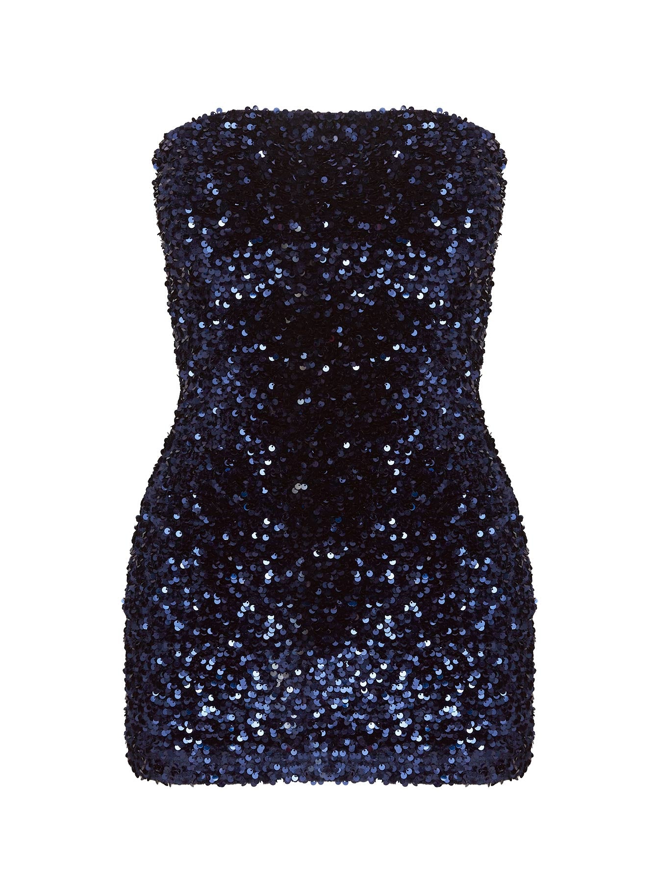 Eldoni Strapless Mini Dress Navy - Image 5