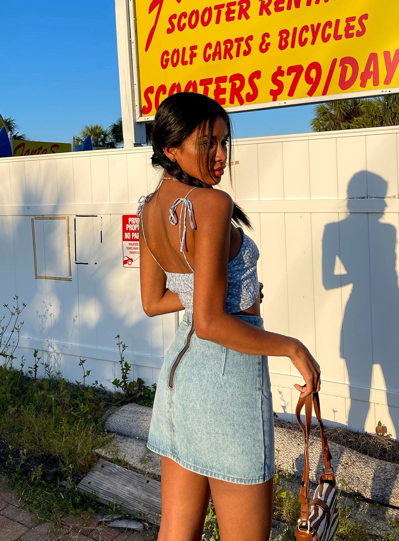 The Lola Mini Skirt Denim - Image 10