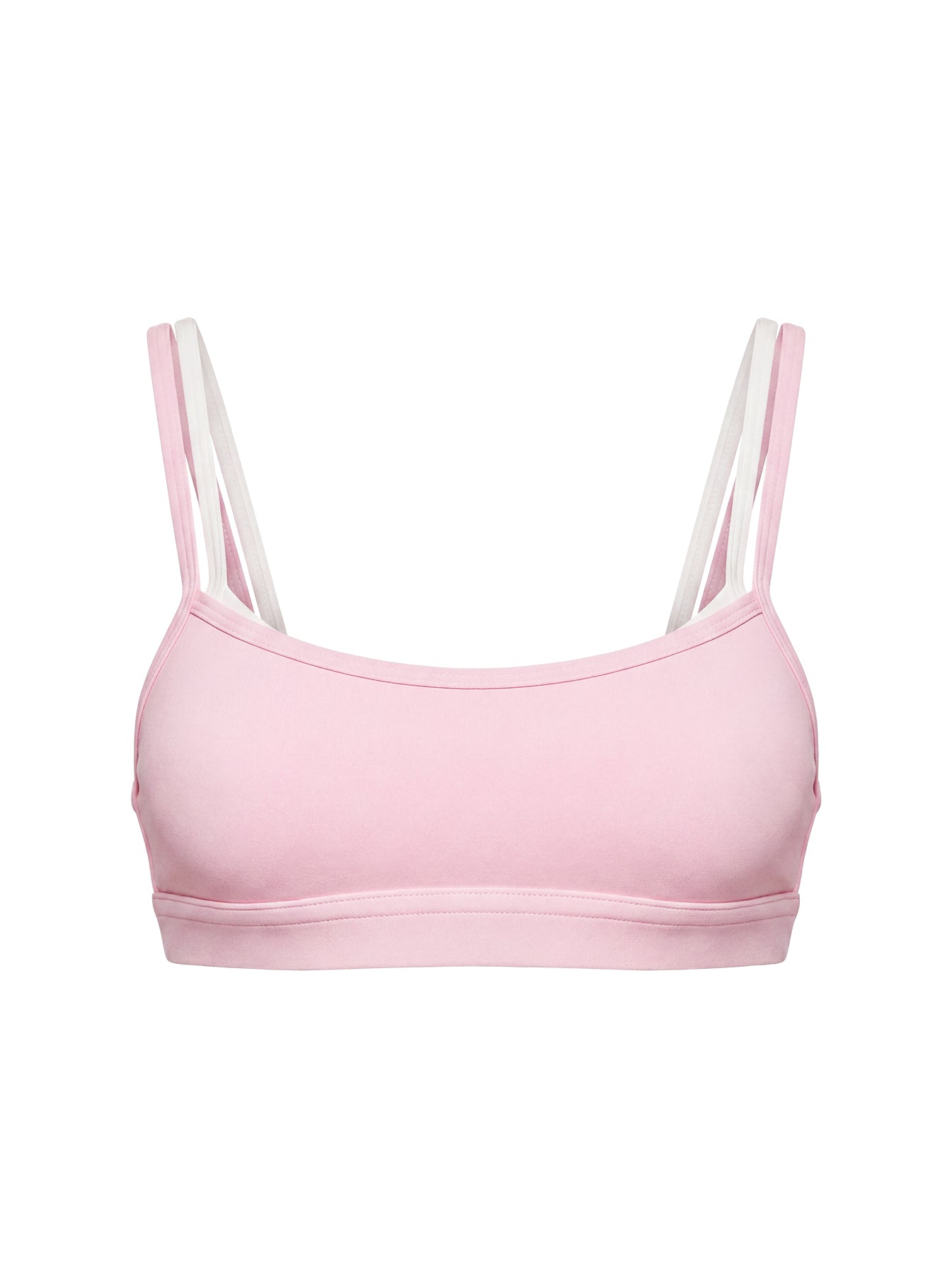 Exhilarate Layered Crop Top Pink / White - Image 10