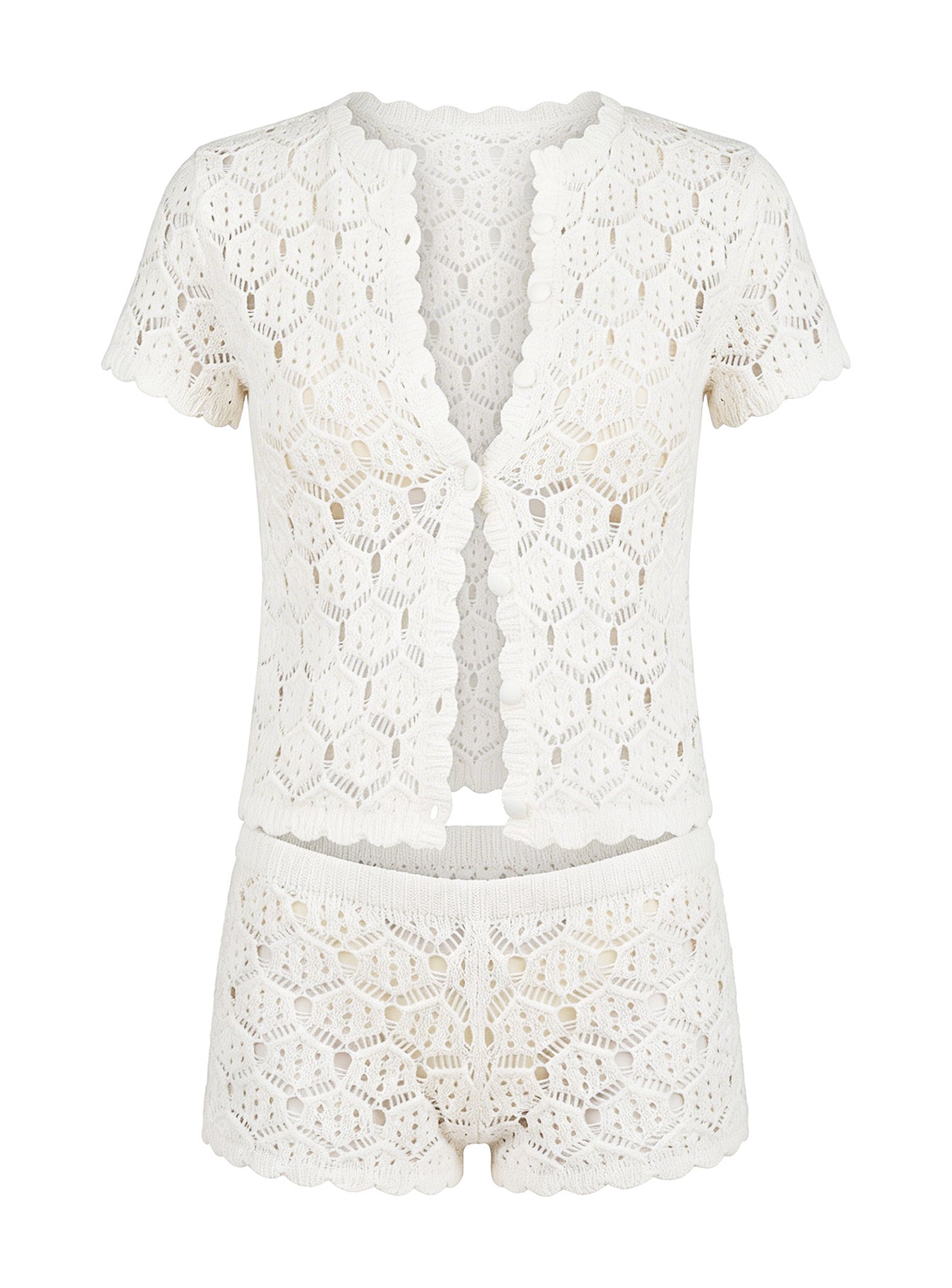 Sun Still Shines Crochet Set White - Image 7