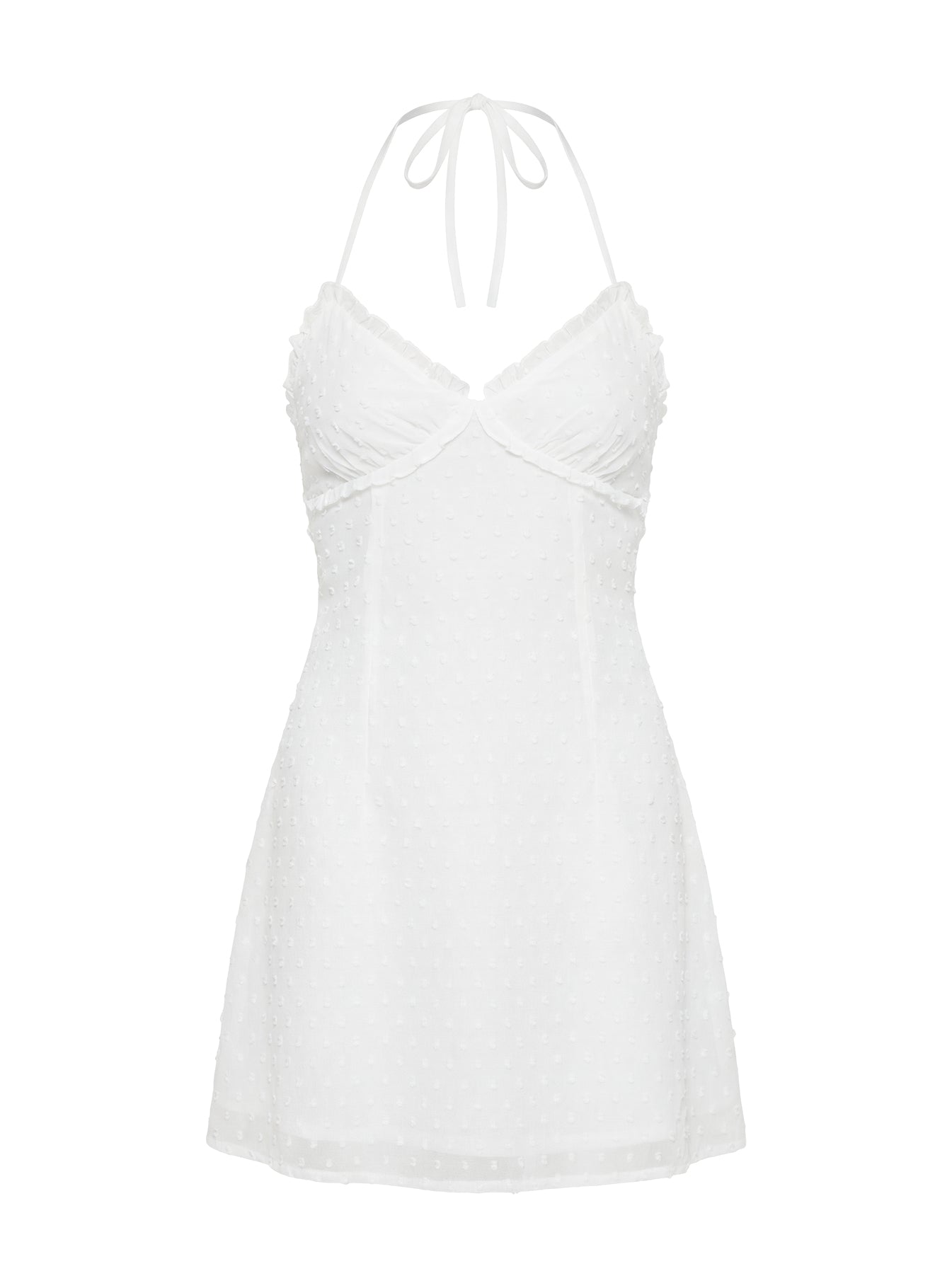 Angel Antics Halter Mini Dress White - Image 10