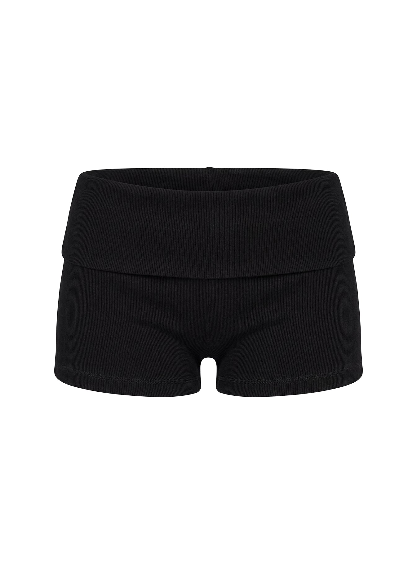 Baseline Low Rise Rib Shorts Black - Image 14