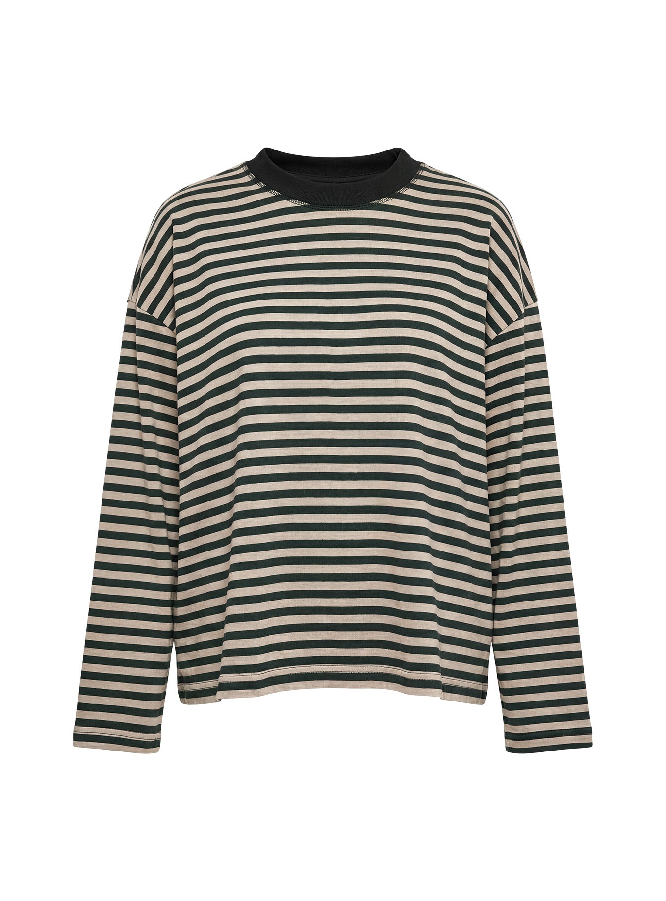 Bloom Long Sleeve Top Beige Stripe - Image 10