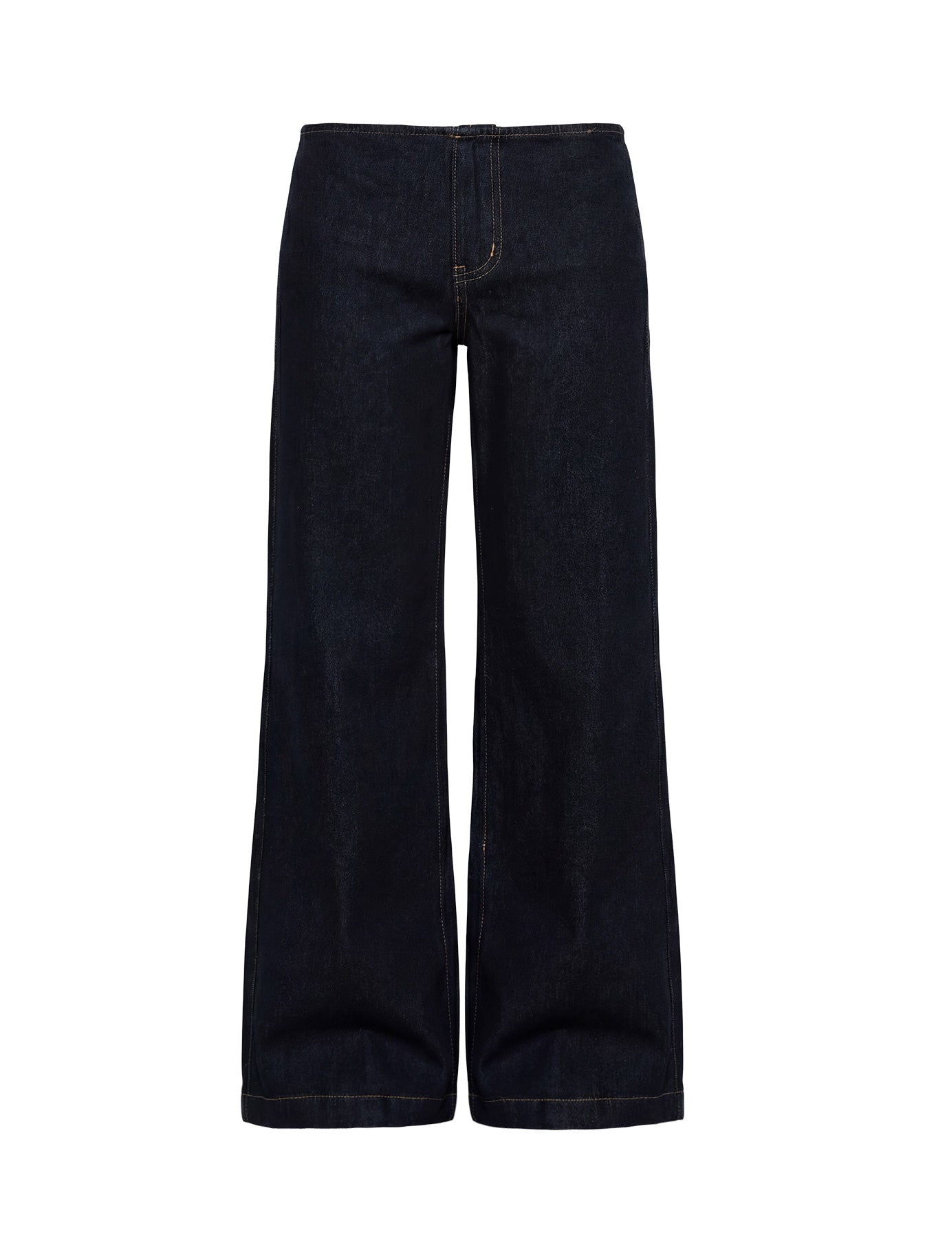 Buenos No Waist Low Rise Straight Leg Jeans Raw Denim - Image 9