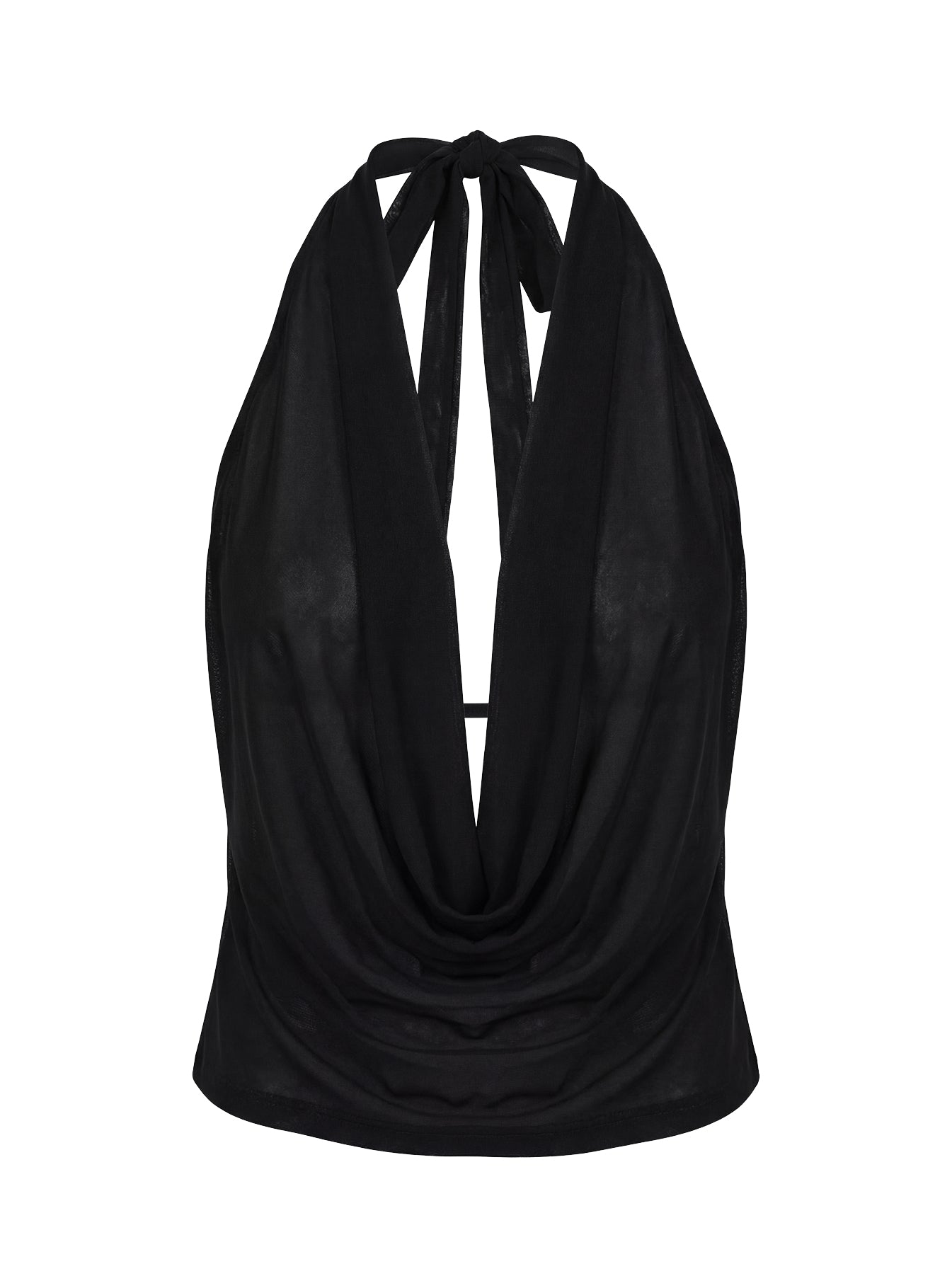 Carefree Days Cowl Neck Top Black - Image 11