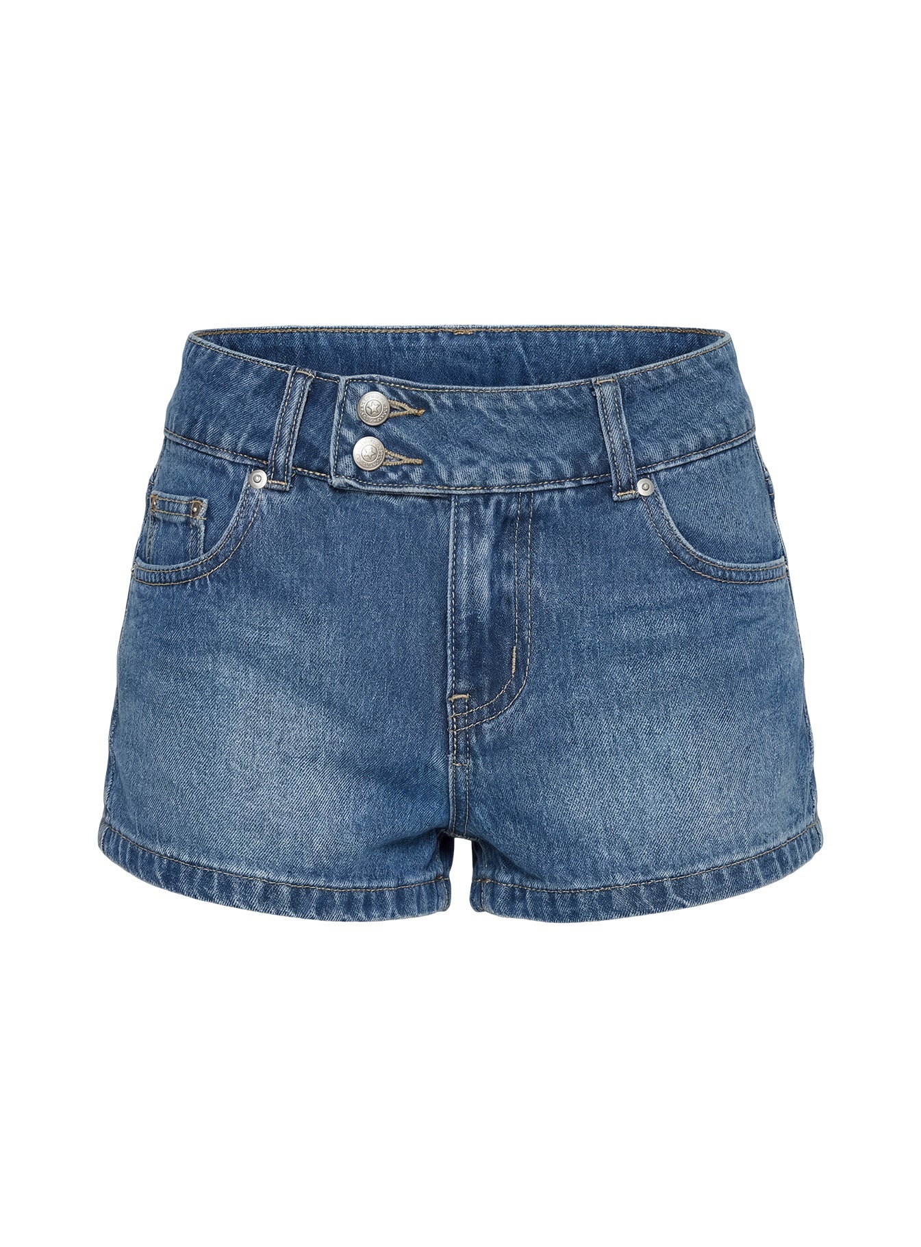 Cruiza Low Rise Micro Denim Short Mid Blue Wash - Image 12