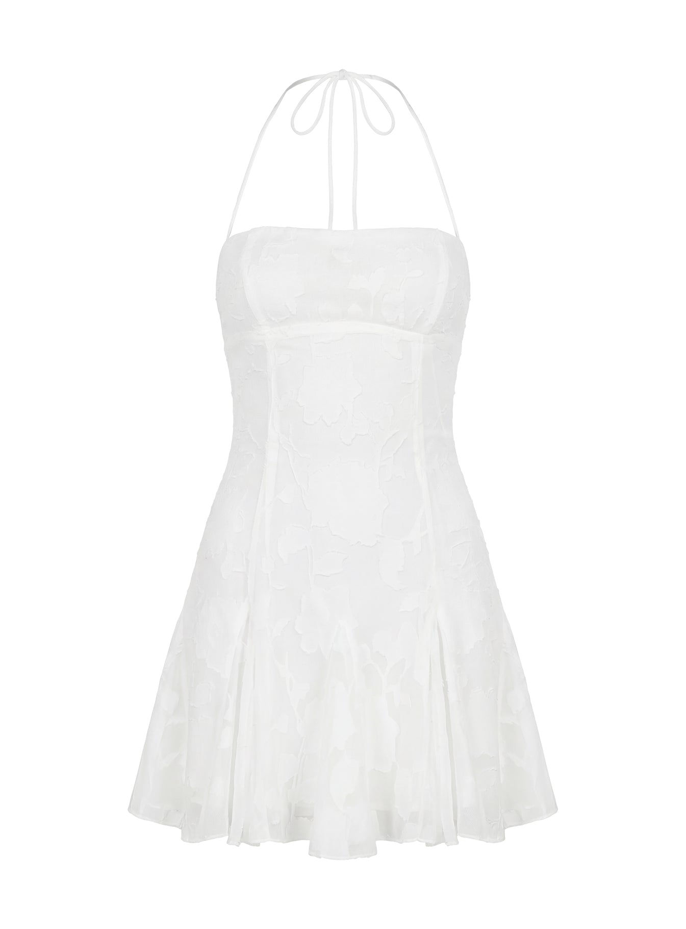Delamere Mini Dress White Burnout - Image 9