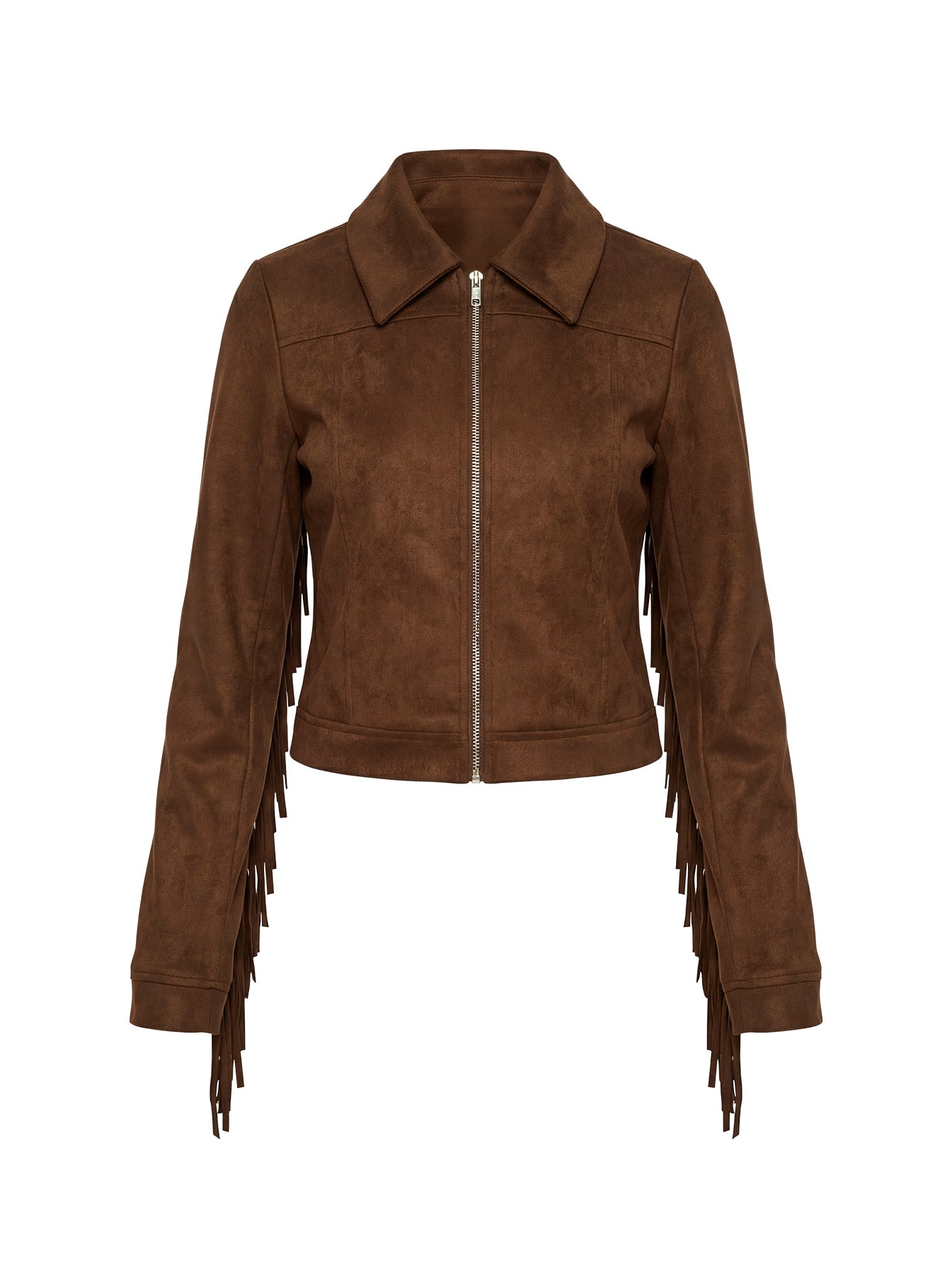Dakohda Fringe Jacket Chocolate Brown - Image 10