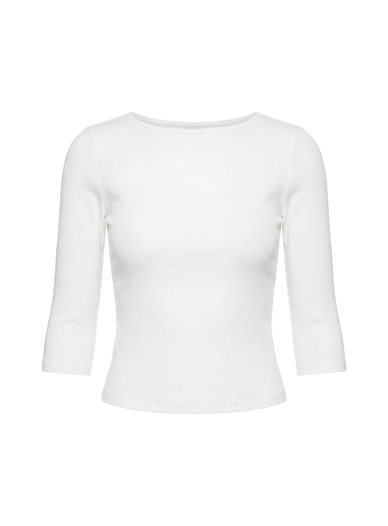 Elaia 3/4 Sleeve Top White - Image 15