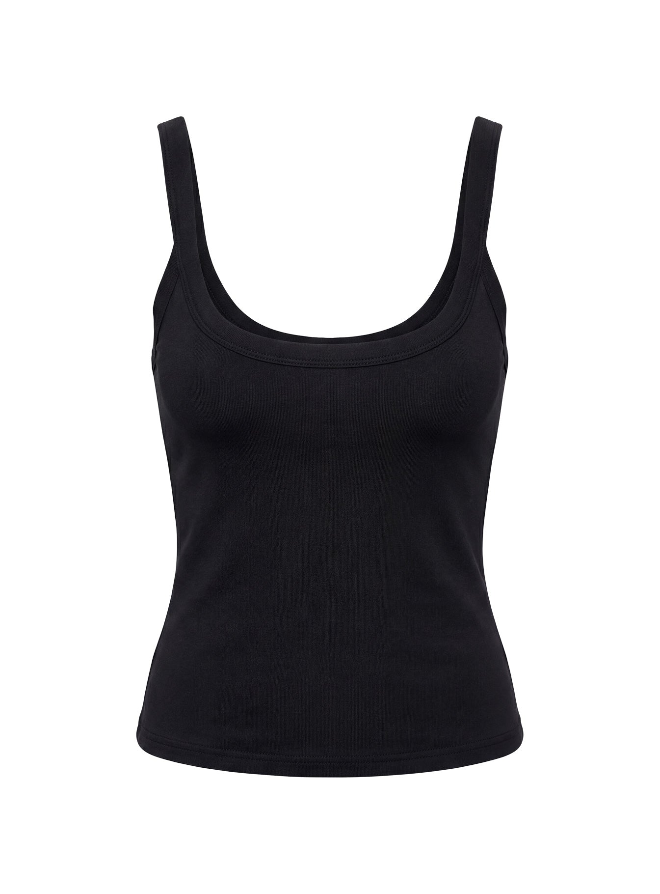 Kasper Cinched Longline Tank Top Black - Image 12