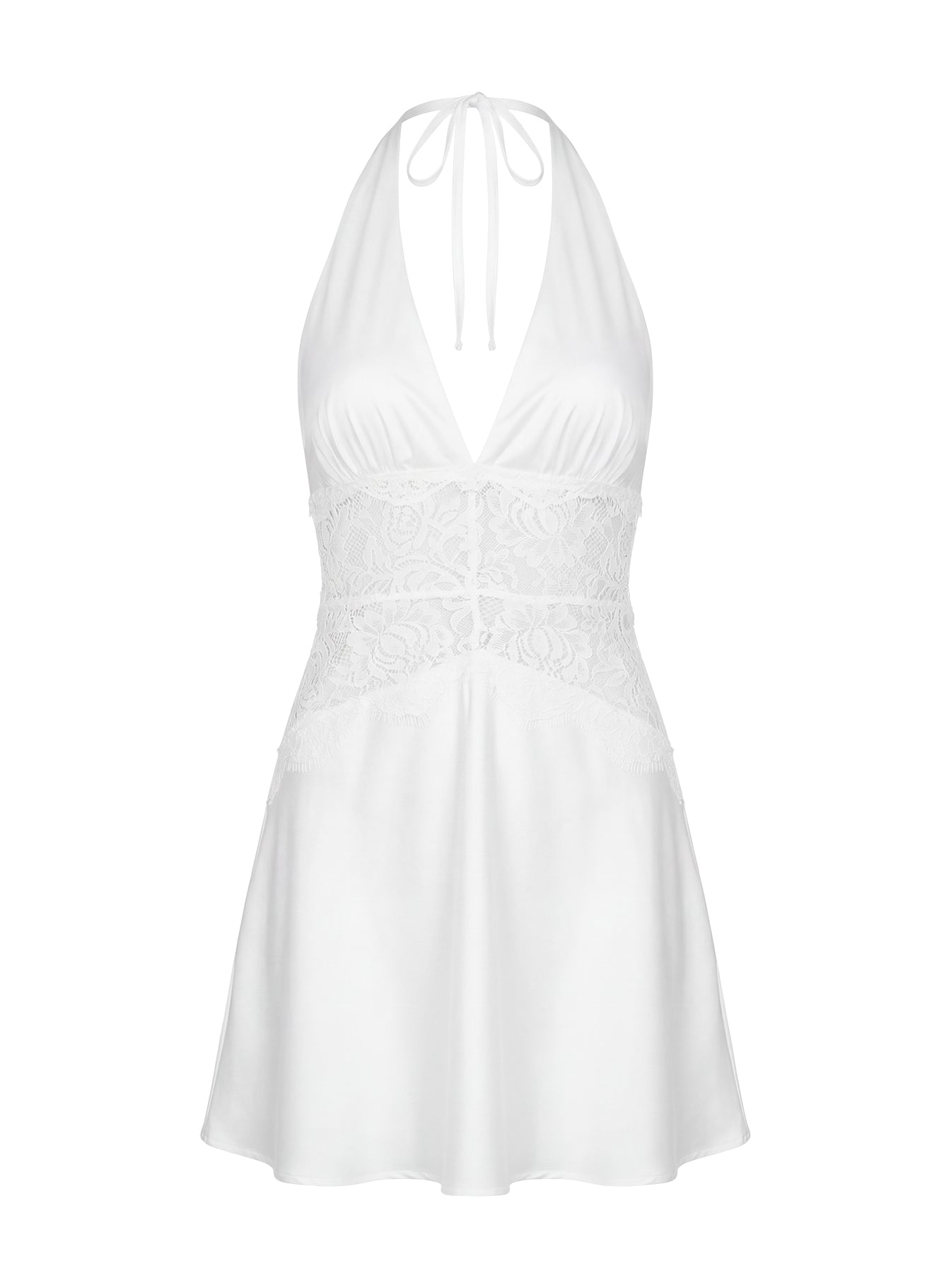 Klairee Lace Mini Dress White - Image 10