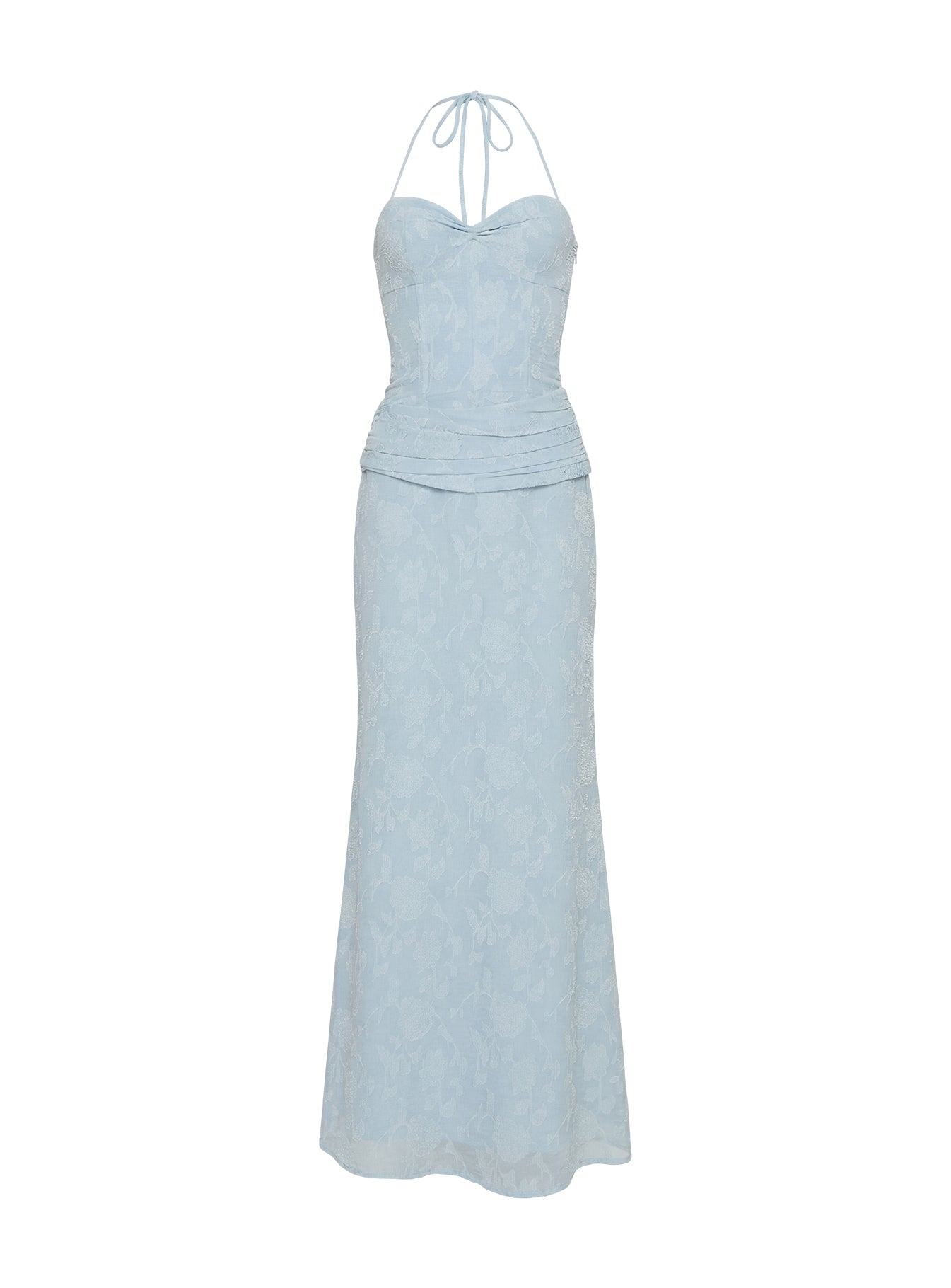 Love from Portofino Corset Maxi Dress Blue - Image 10