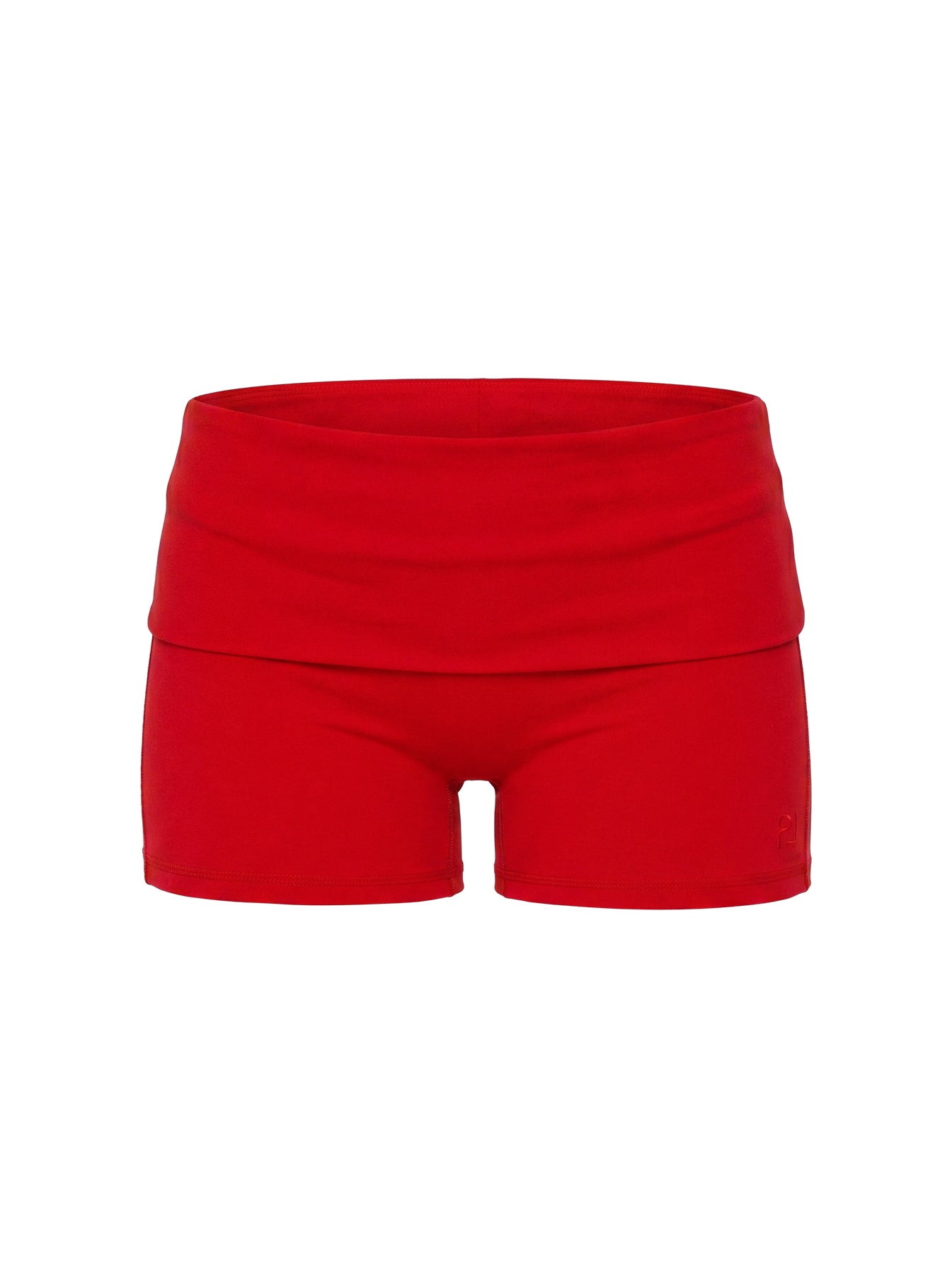 Peak Foldover Micro Shorts Red - Image 12