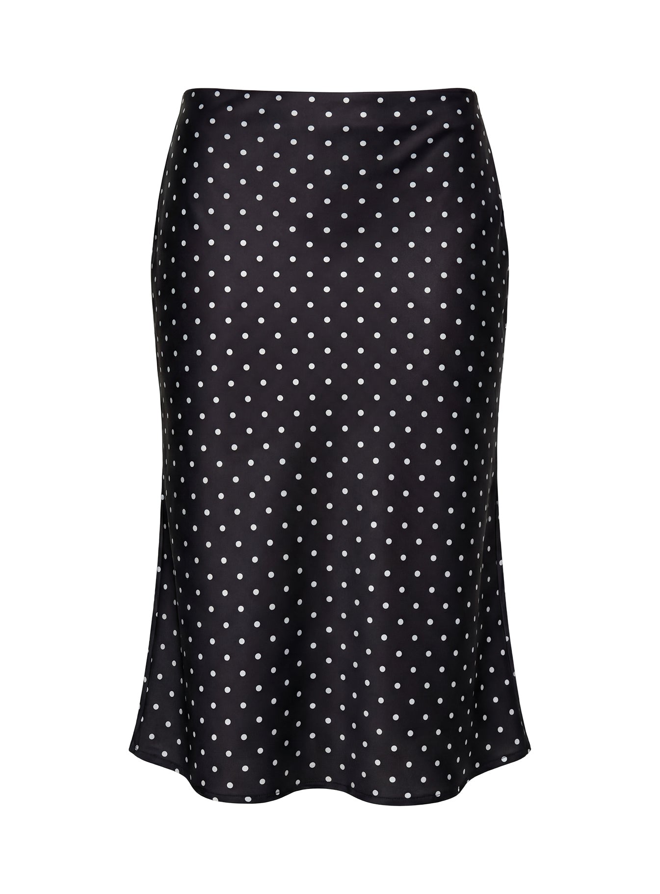 Somani Satin Midi Skirt Black Polka Dot - Image 10