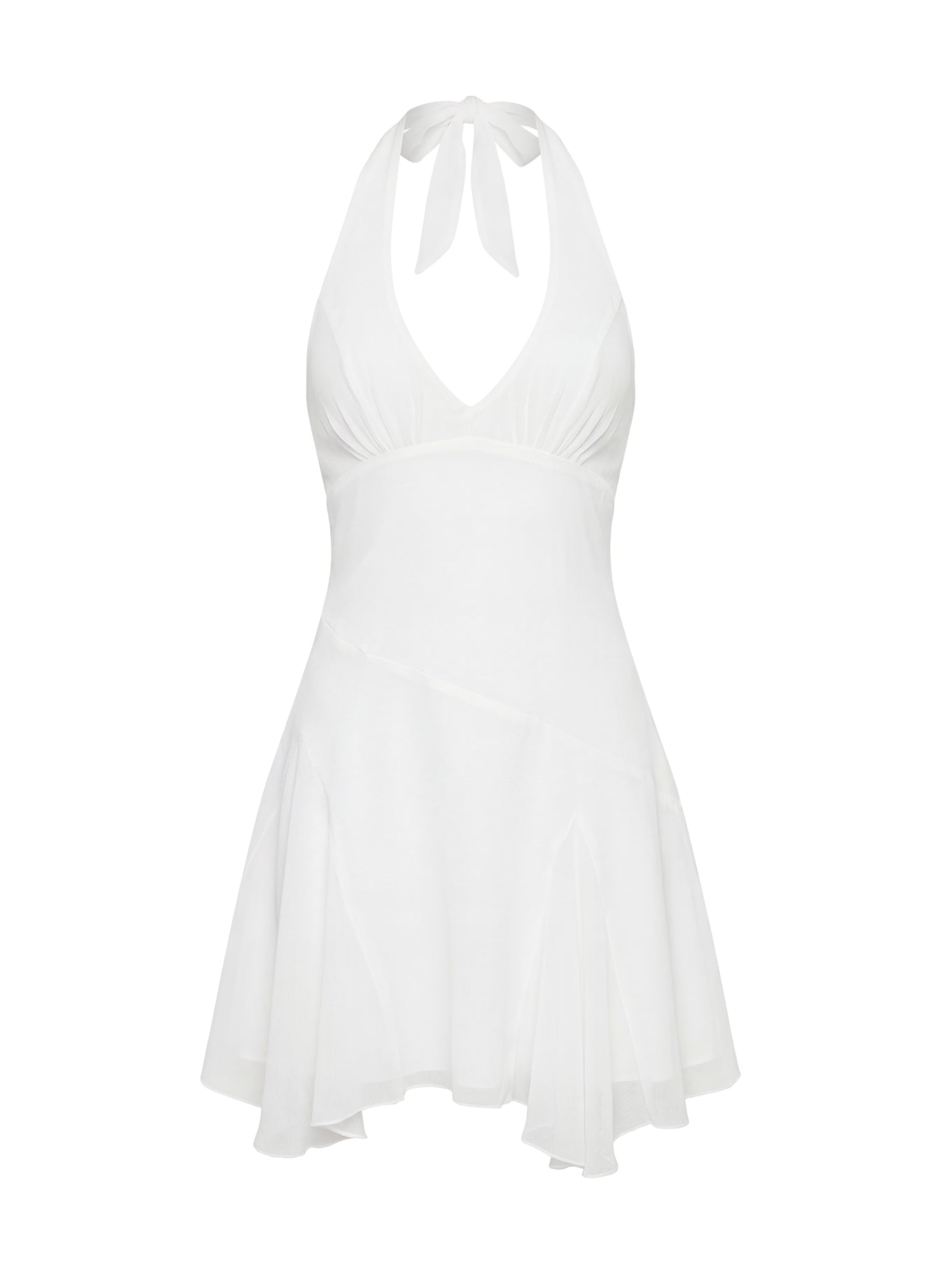 Valorie Halter Mini Dress White - Image 10