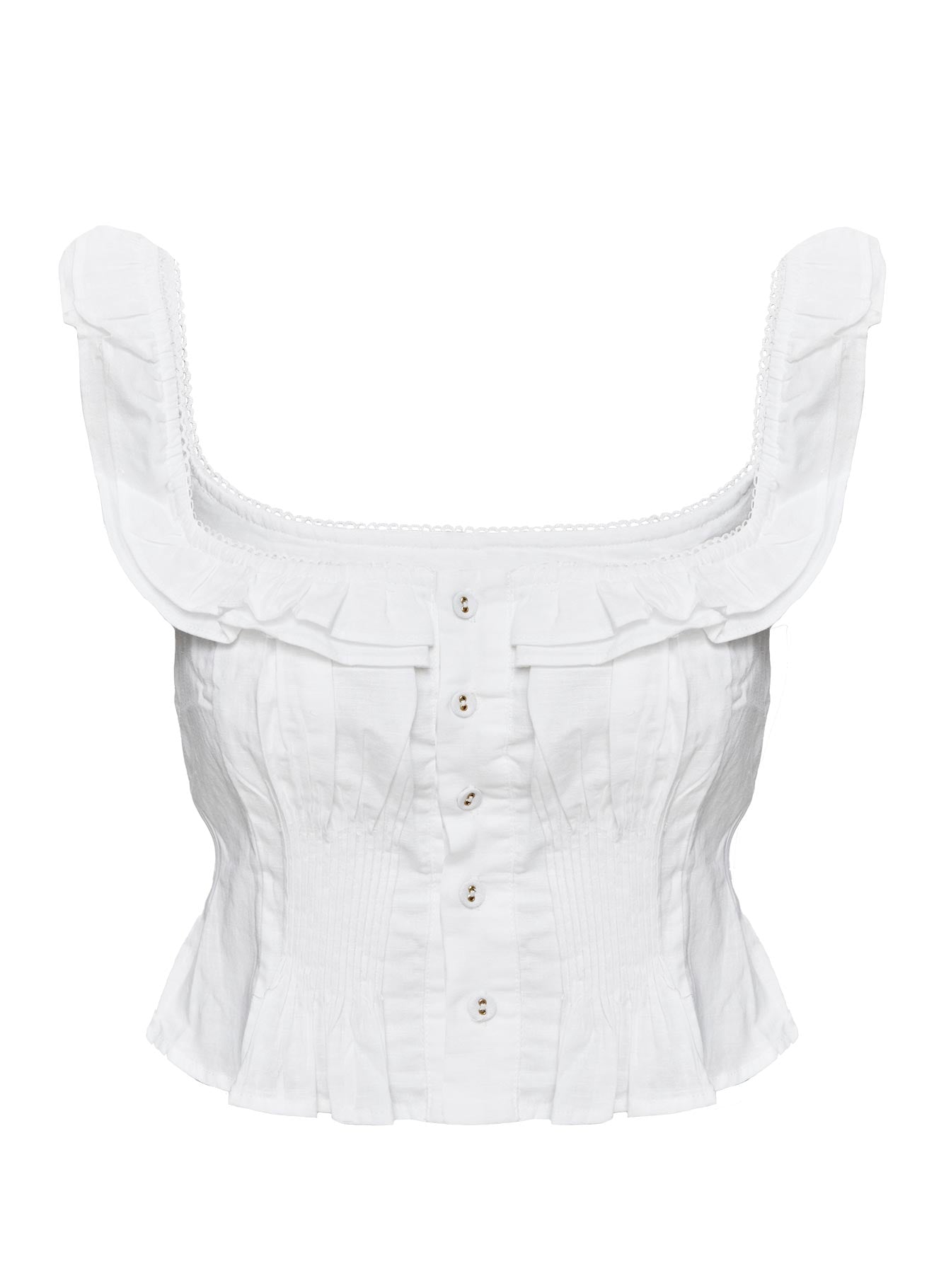 Isadoria Frill Top White - Image 9