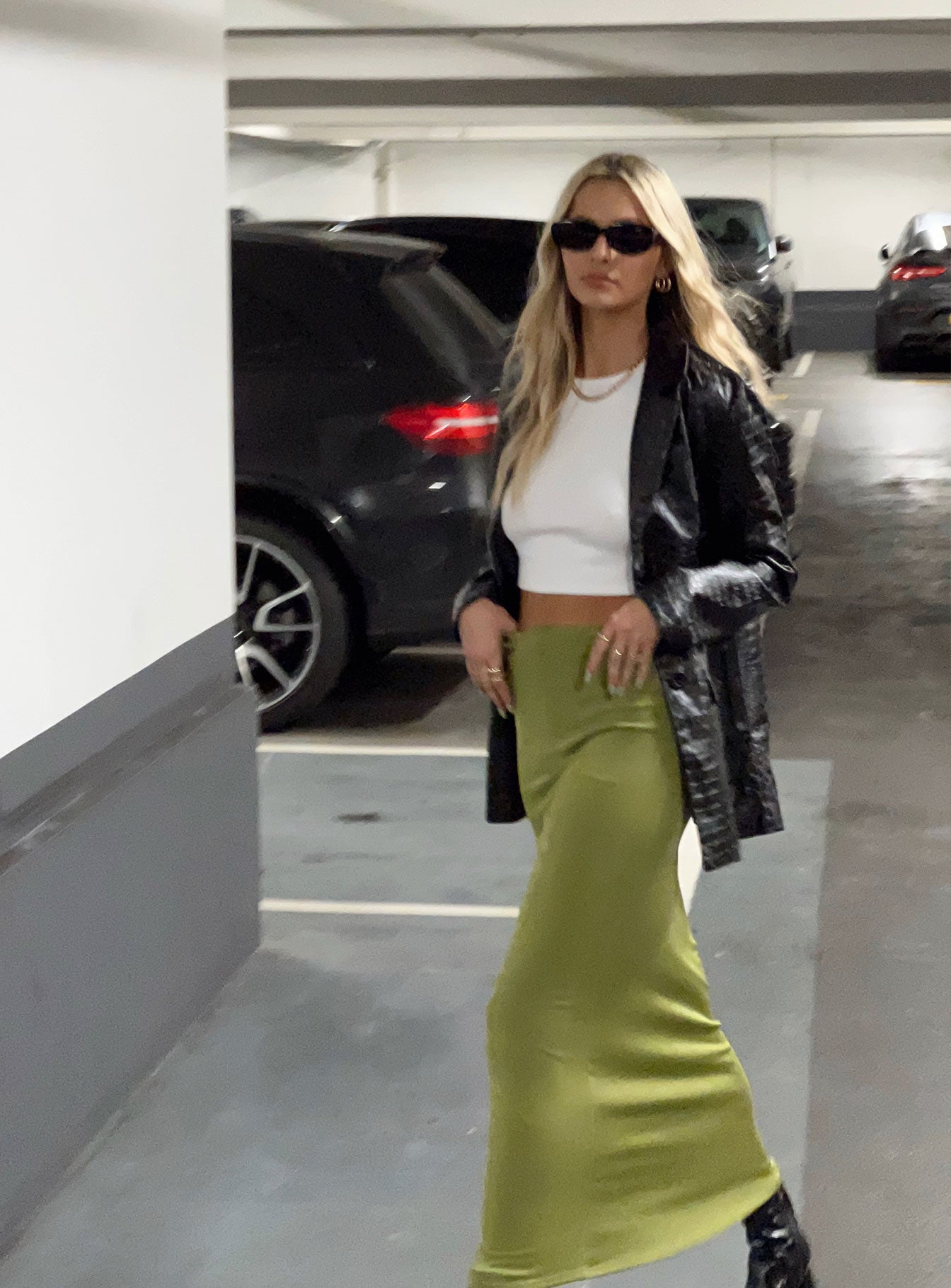 Harriette Maxi Skirt Green - Image 2