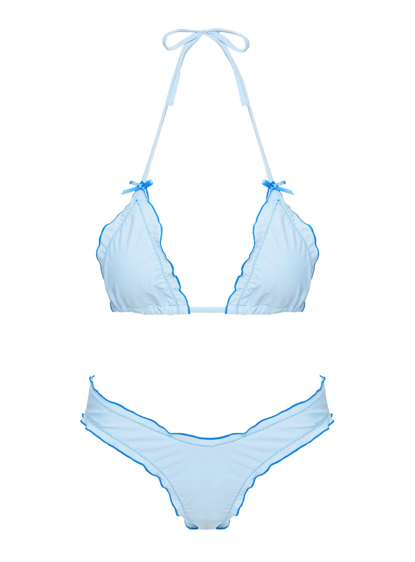 Kathrine Triangle Bikini Top Sky Blue - Image 5