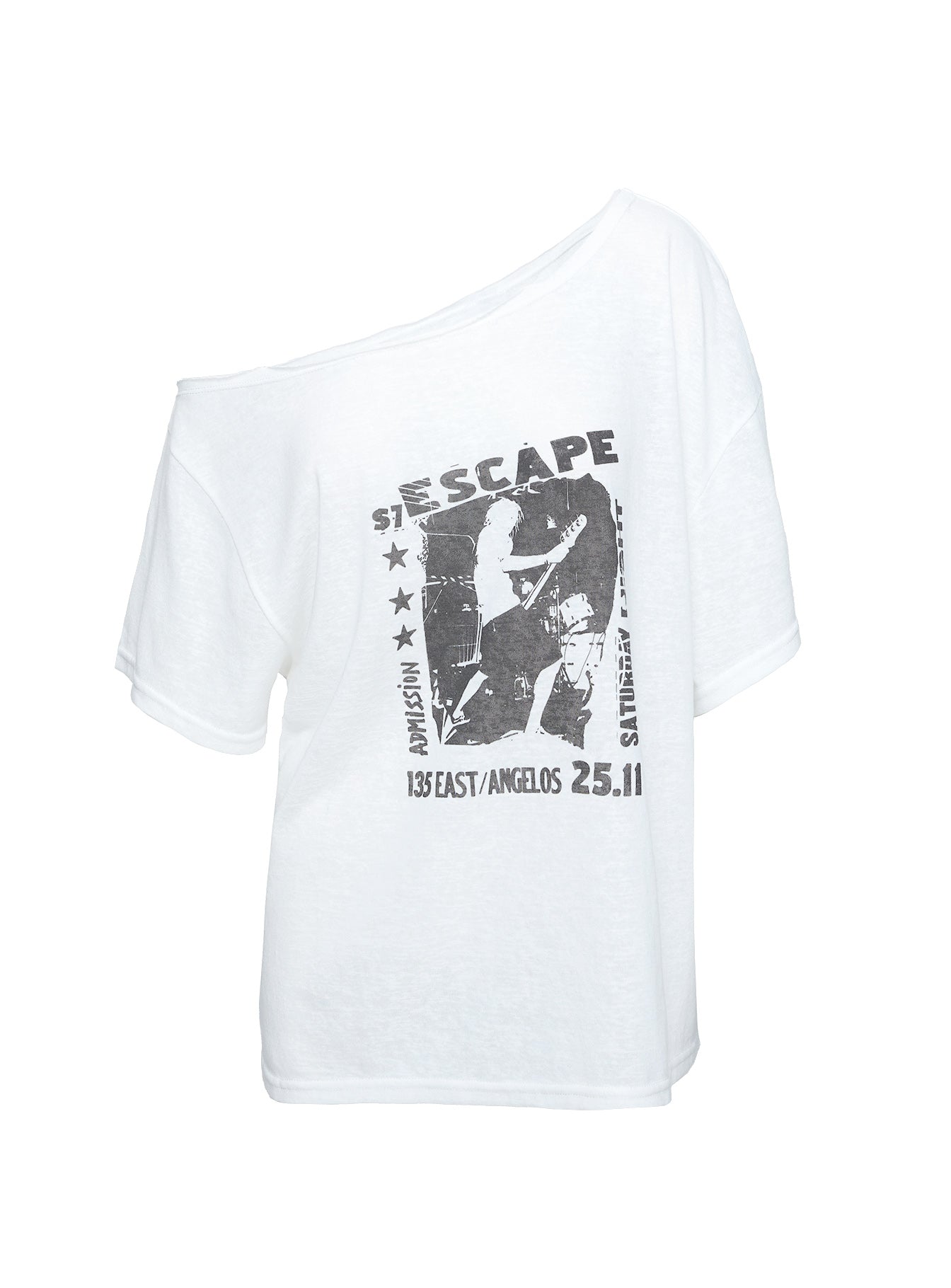Kippa Off The Shoulder Tee White - Image 11