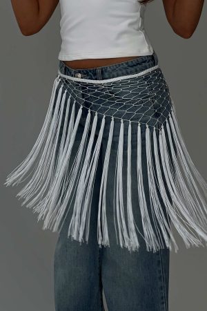 Karlotta Tassel Sarong White