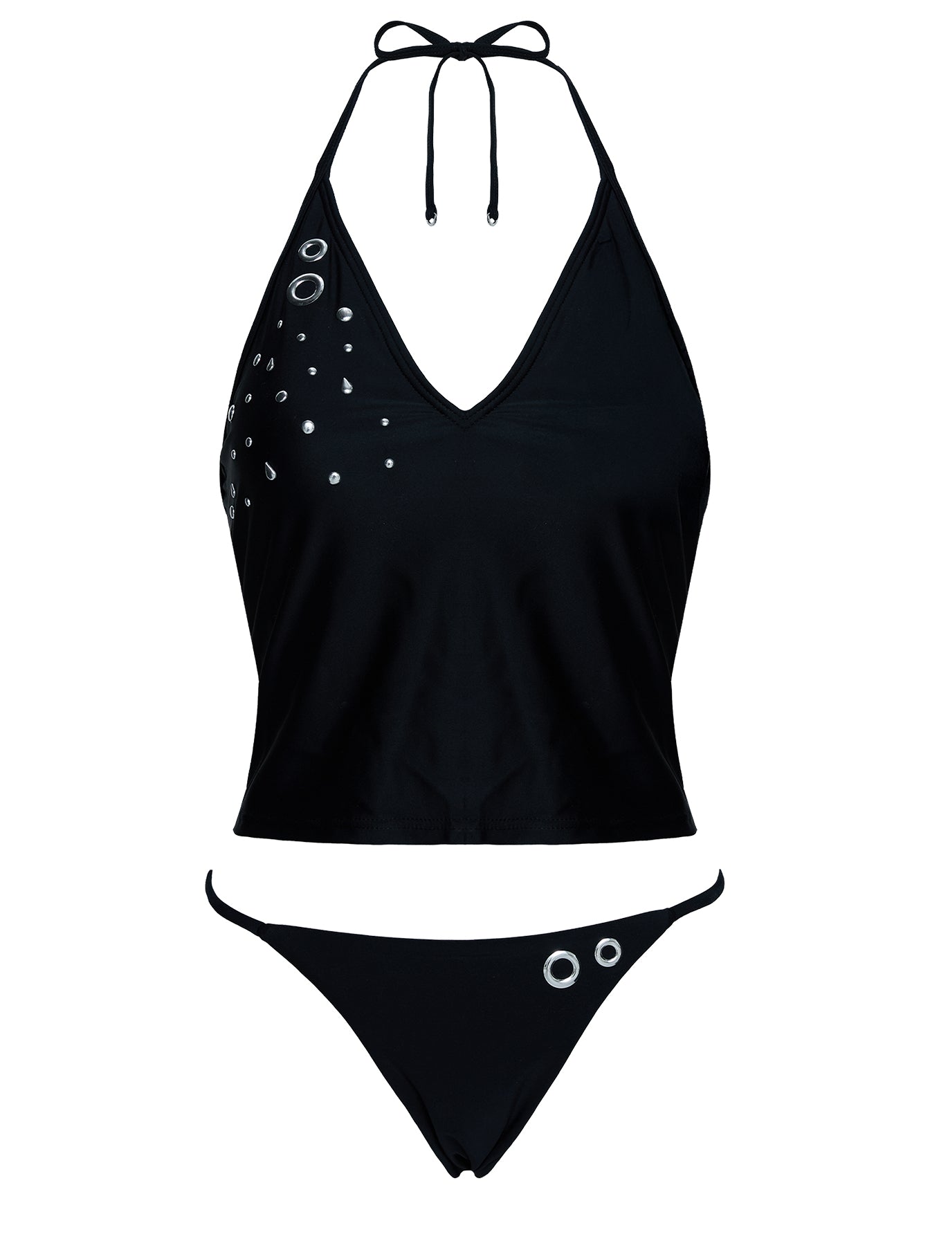 Kelipa Embellished Micro Bikini Bottoms Black - Image 3