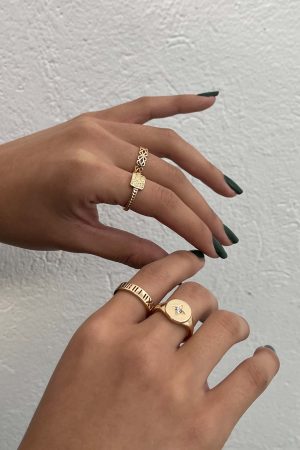 Love Parade Ring Set Gold